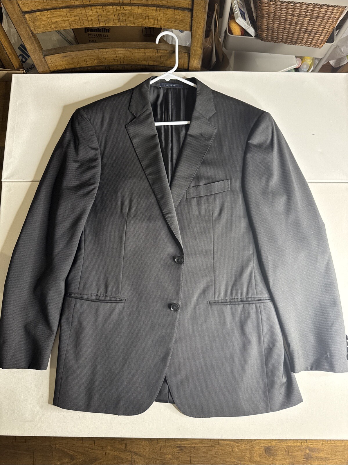 Pal Zileri Made In Italy Men’s Black Suit Size 54 100% Rayon