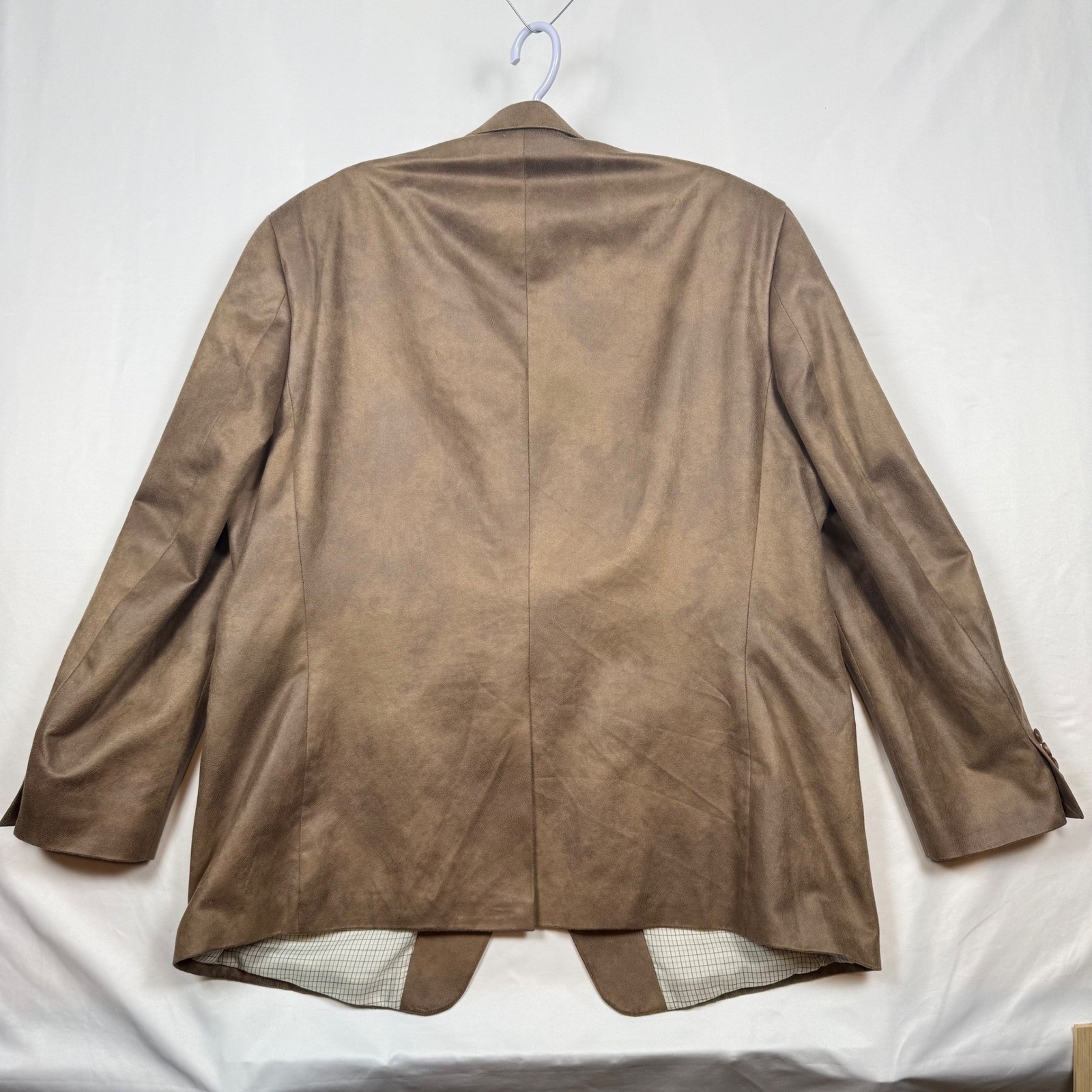 Lauren Ralph Lauren Mens Blazer Brown 48R Cotton Polyester Utility Press