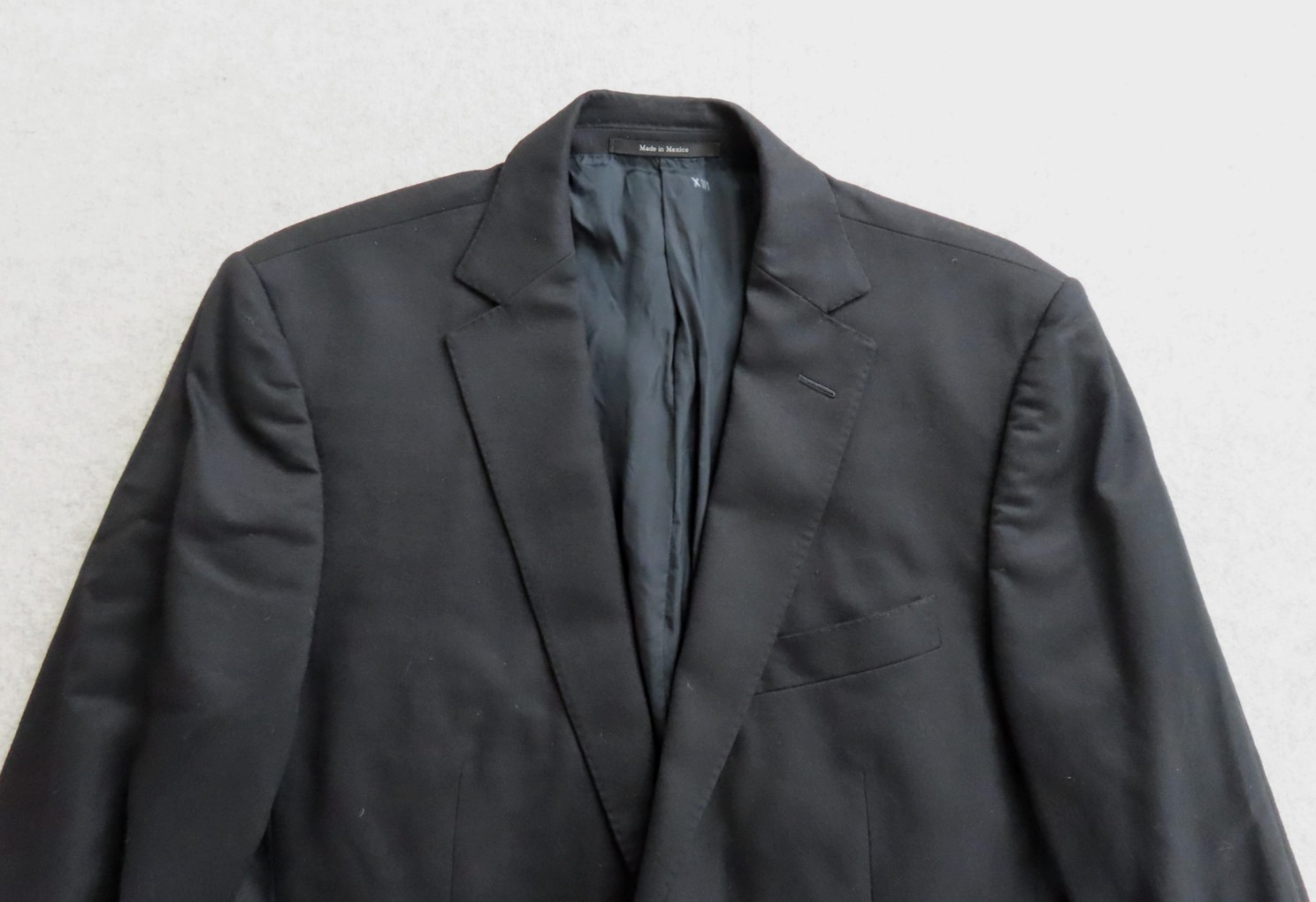 Z Zegna Suit Jacket Mens 38 Black Wool City Lined Nordstrom Made Mexico