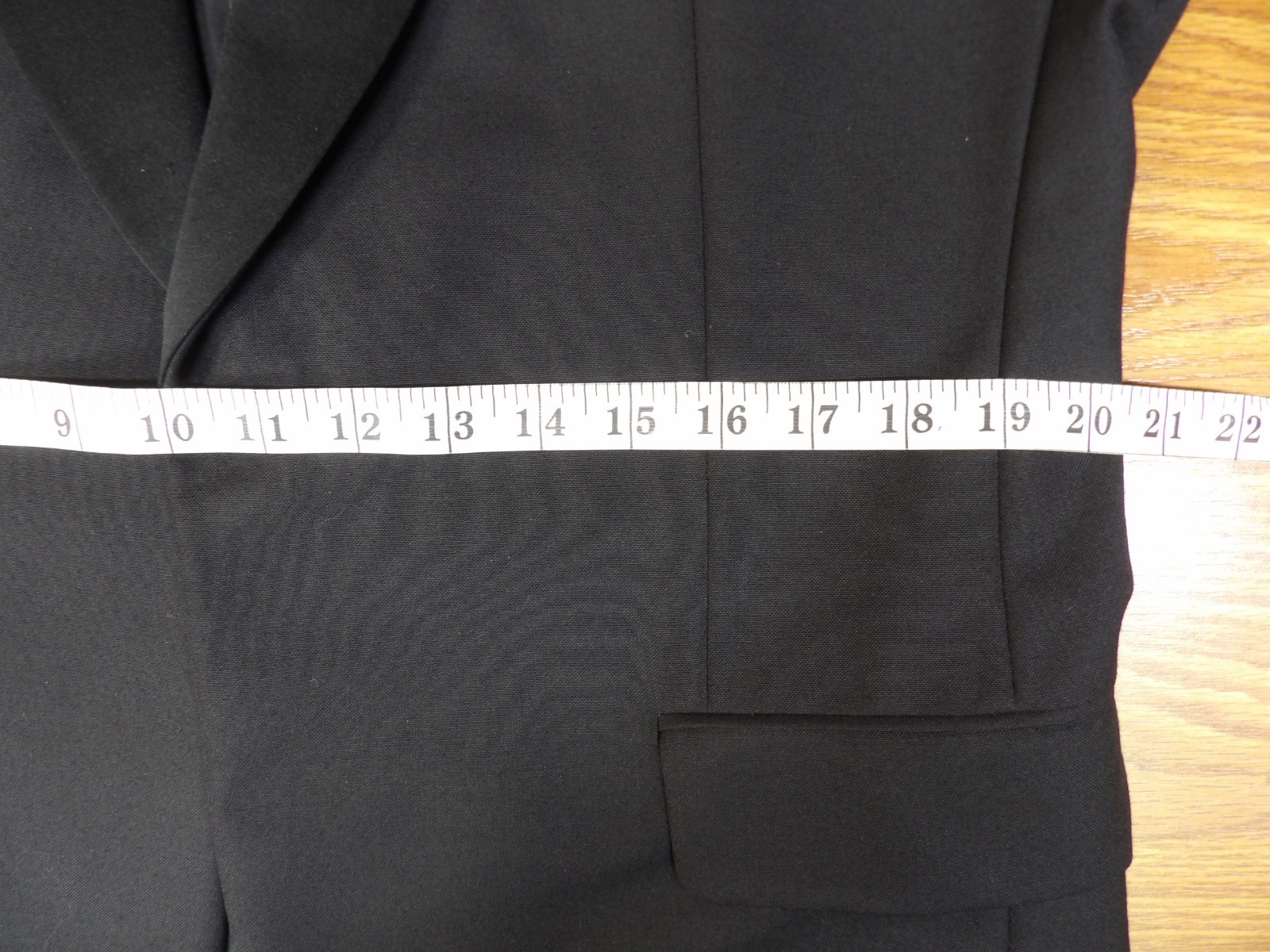 Hickey Freeman Tuxedo 38 / 39s 35 X 29.5 Black Ing Loro Piana 110’S Wool B8#10