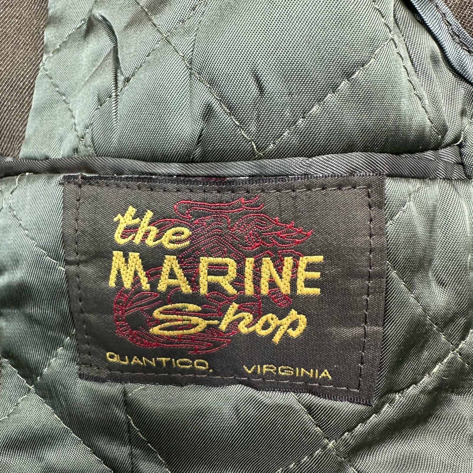 USMC Jacket Mens 39R Green Service Dress Alpha Coat USA The Marine Shop Suit