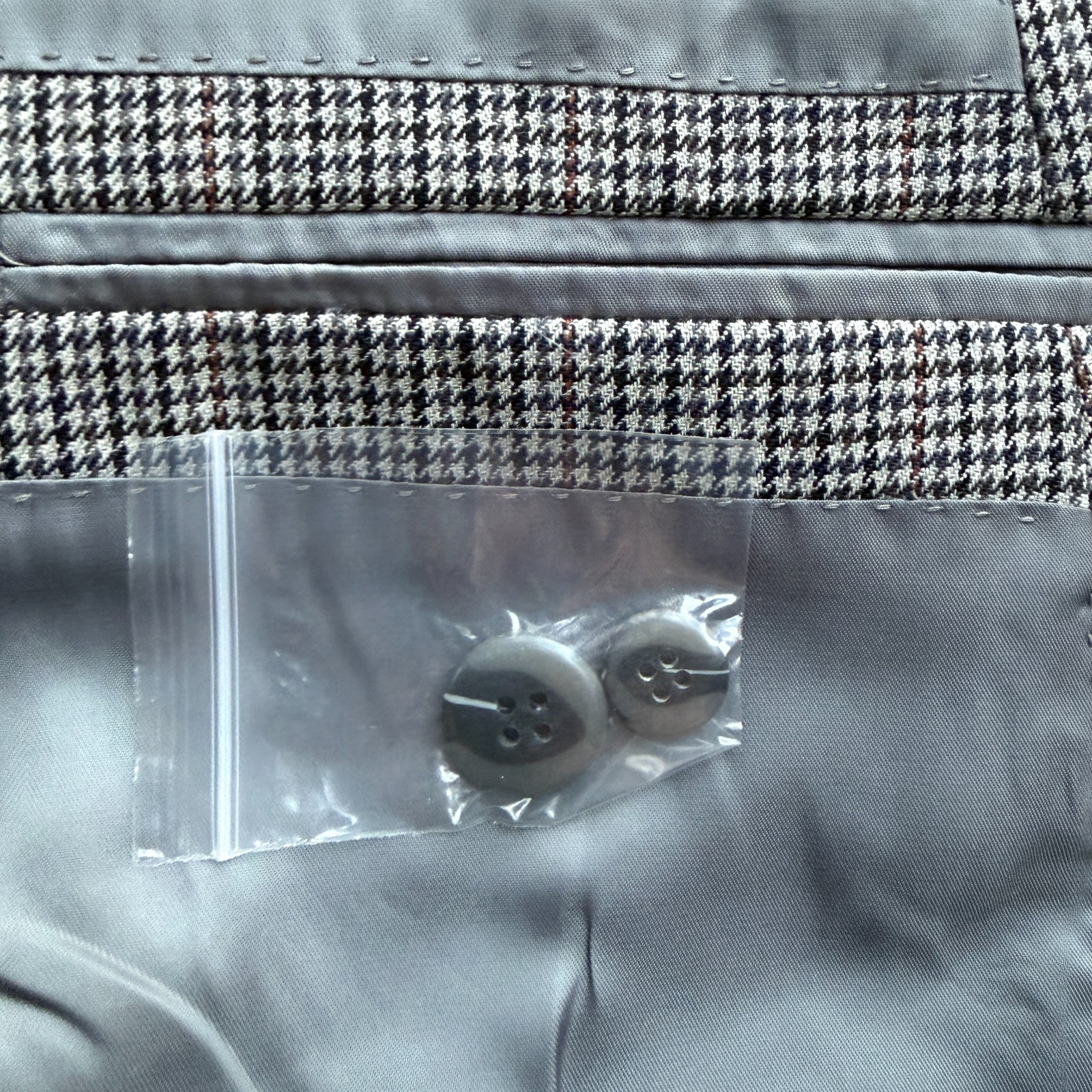Jean Paul Germain Wool Blazer Jacket Mens 54 Short Gray Coventry Houndstooth NWT