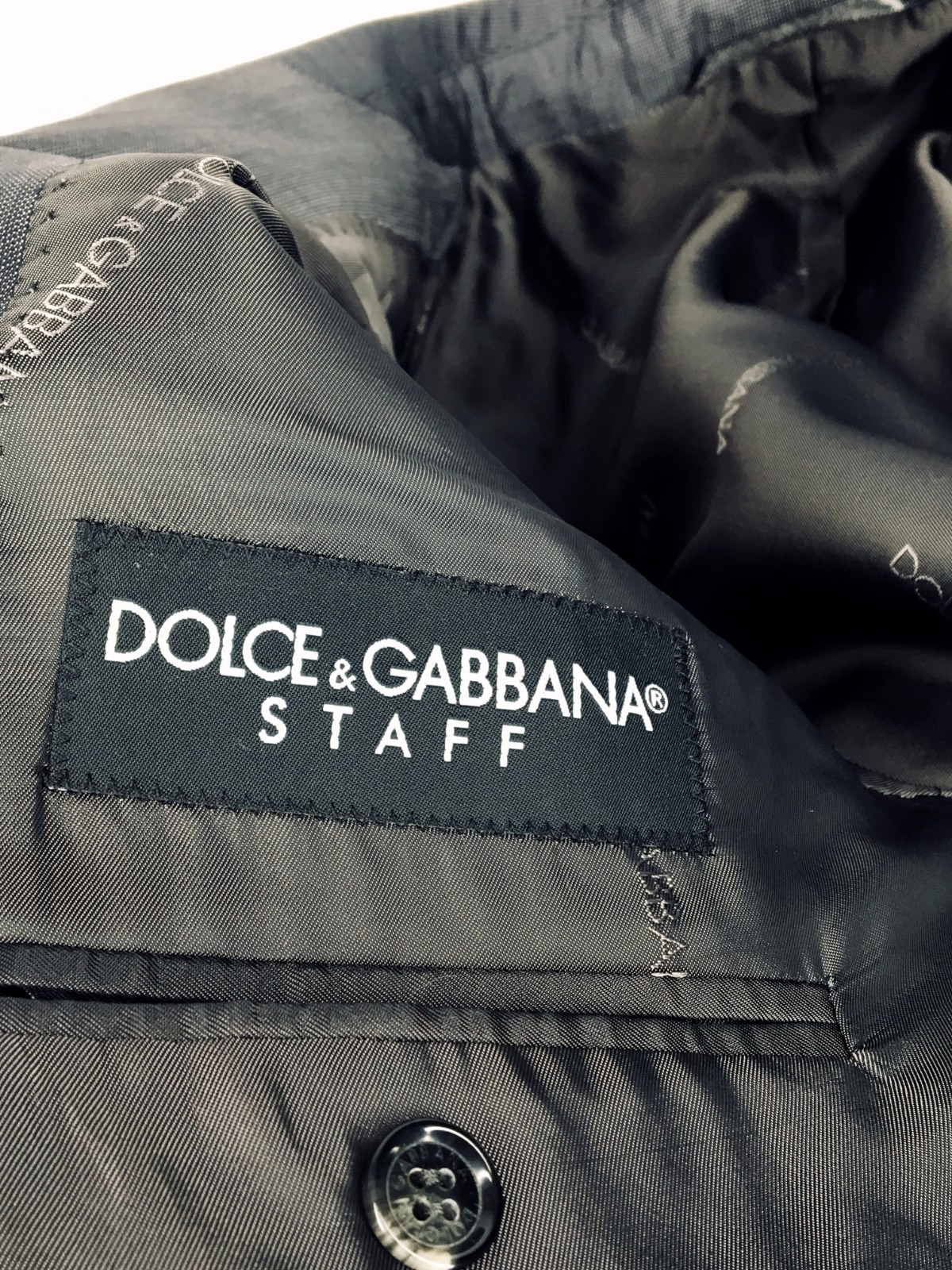 NWOT 44 Dolce & Gabbana Staff Martini Mens 2 Button Wool Suit Gray Pants 41