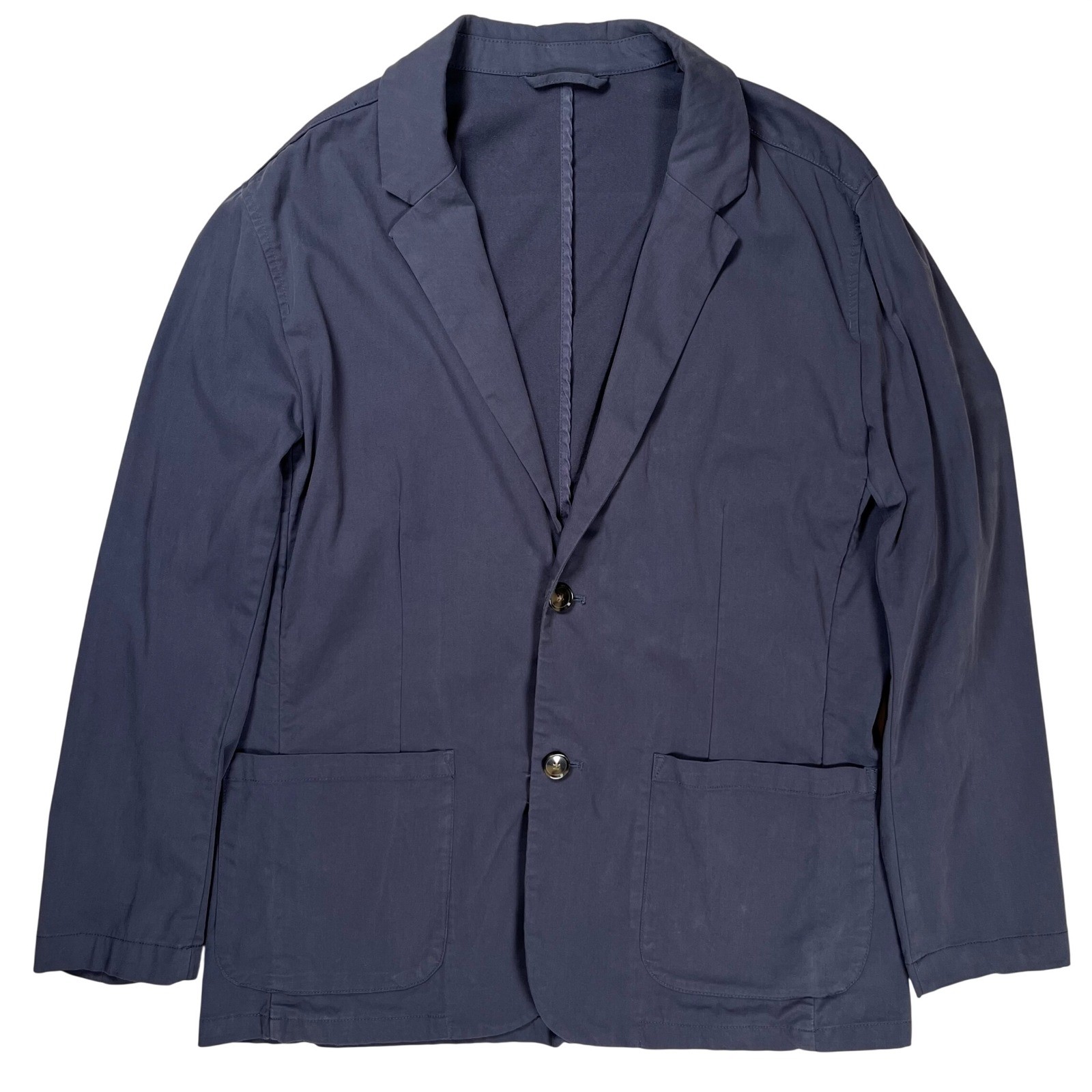 Marine Layer Breeze Blazer Mens Large India Ink Cotton Blend Unstructured Casual
