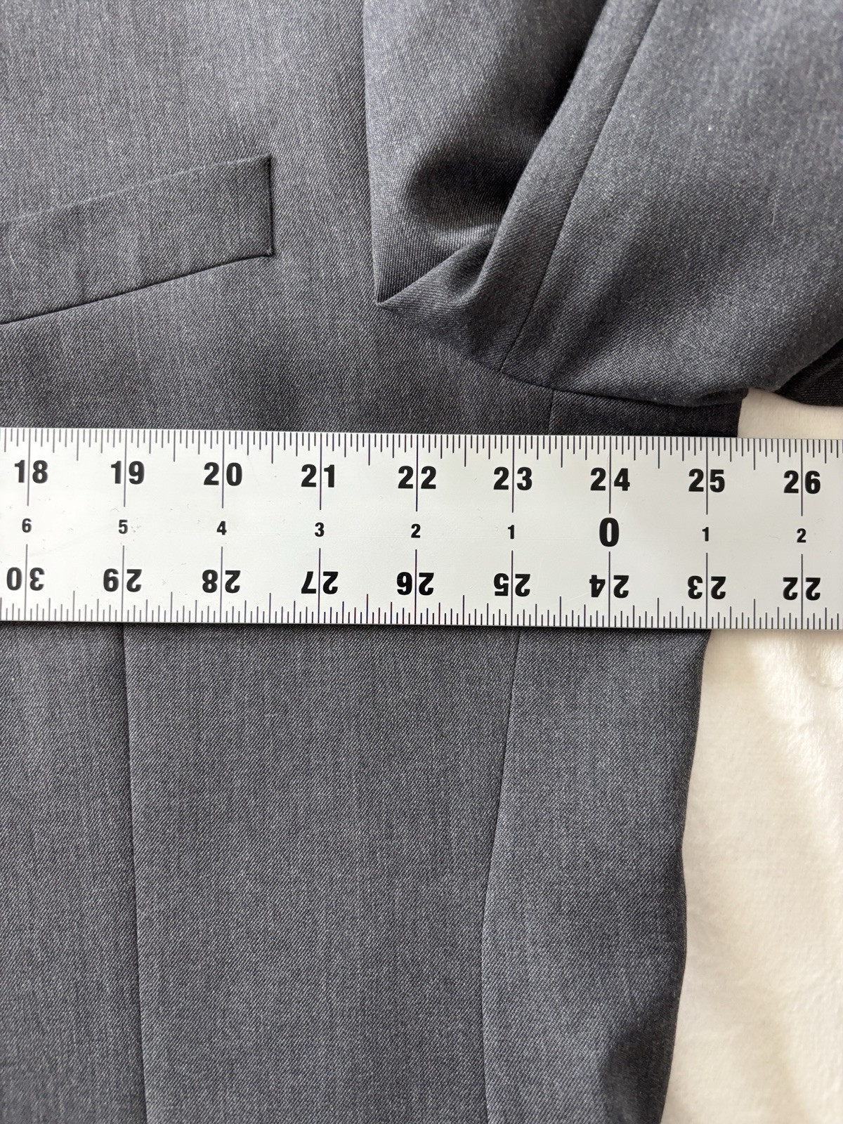 mens charcoal Stafford wool blend blazer jacket sport suit coat classic fit 48 L