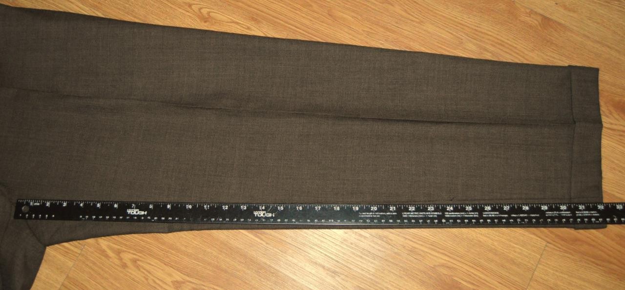 USA Hart Schaffner Marx 42 L glen plaid 100% wool pleat cuff no vent suit w4j6*