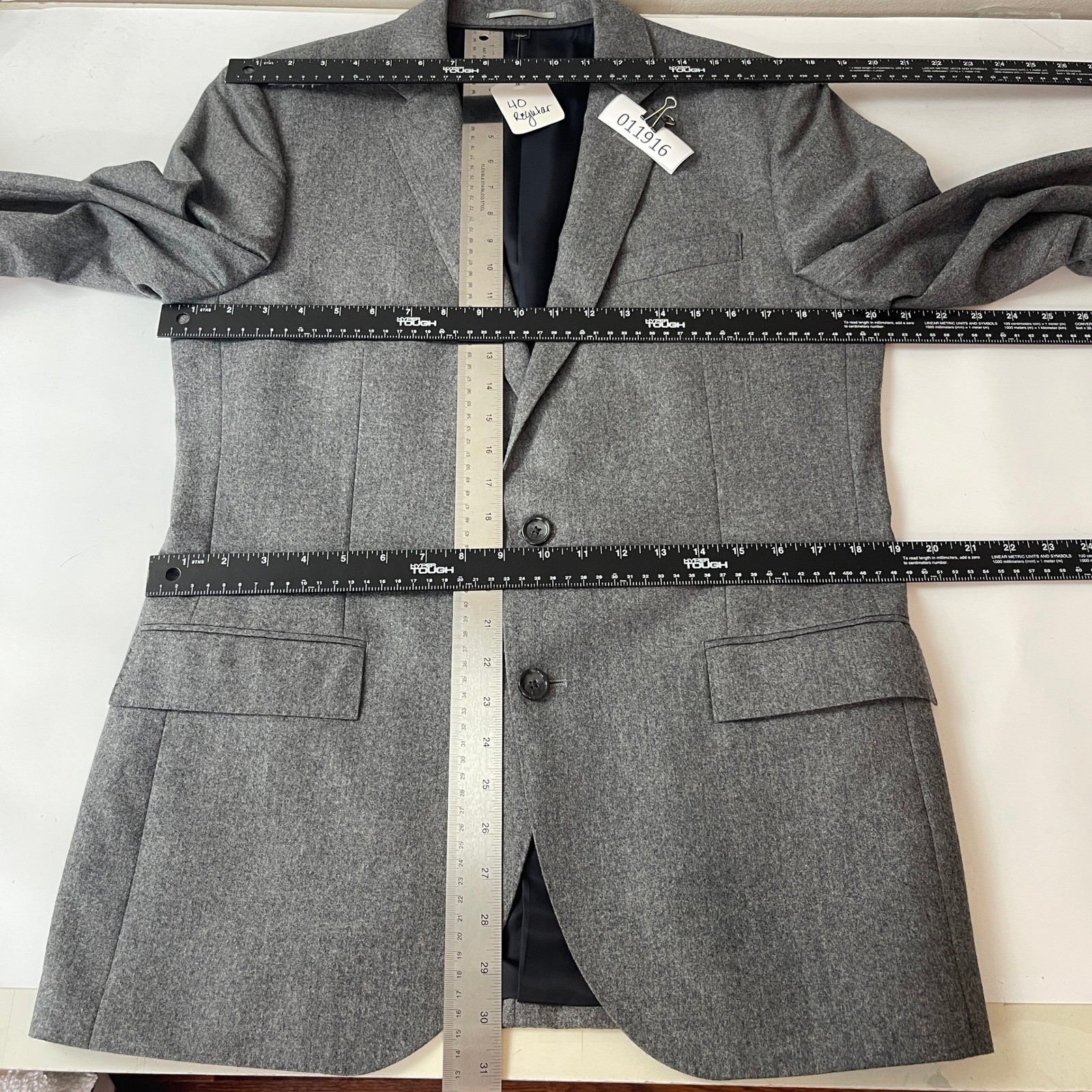 J.Crew Ludlow Suit 40R 33×30 Gray Jacket Pants Wool Vitale Barberis Canonico