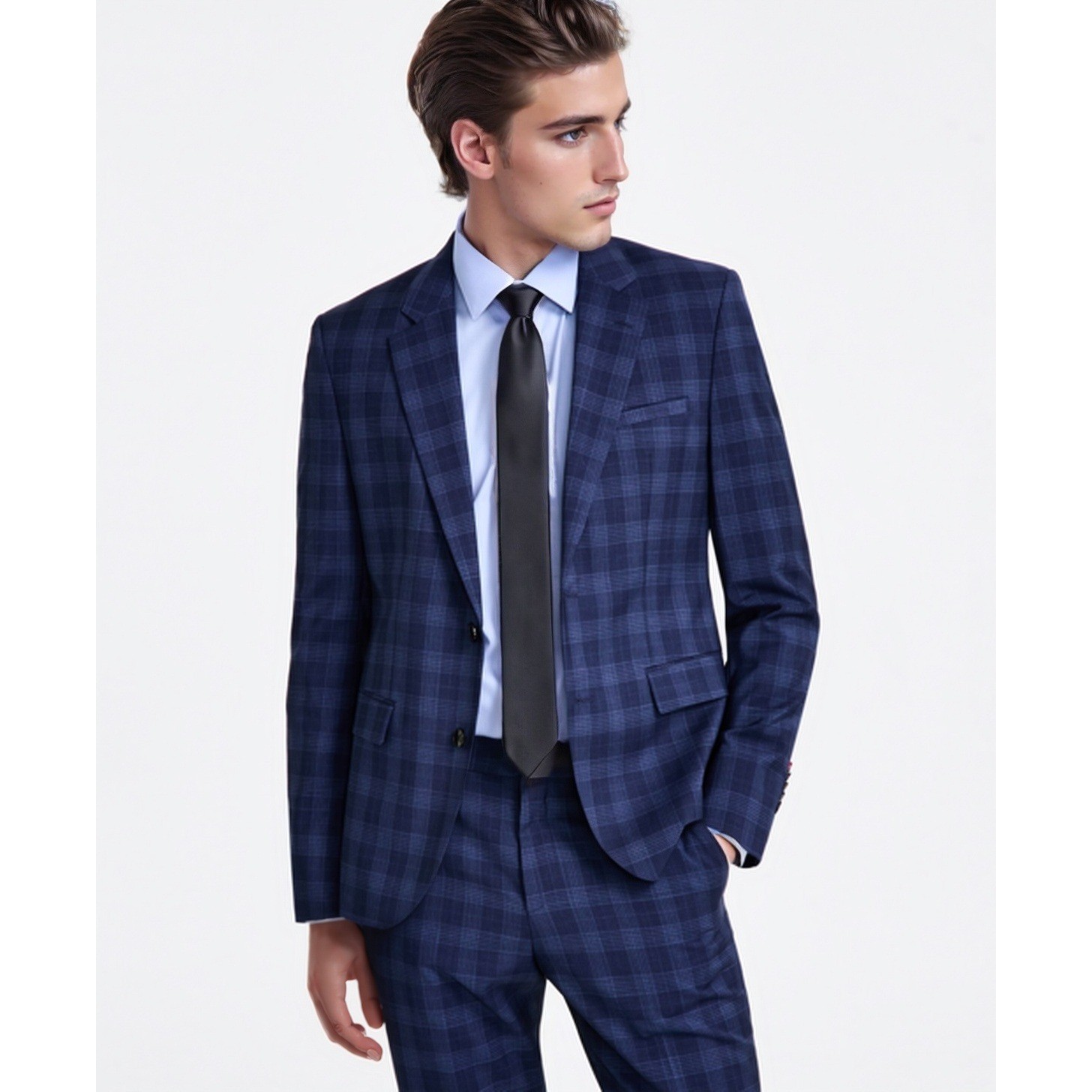 Hugo Boss Sport Coat Mens 36S Blue Karl Modern Fit Business Casual Jacket NWT