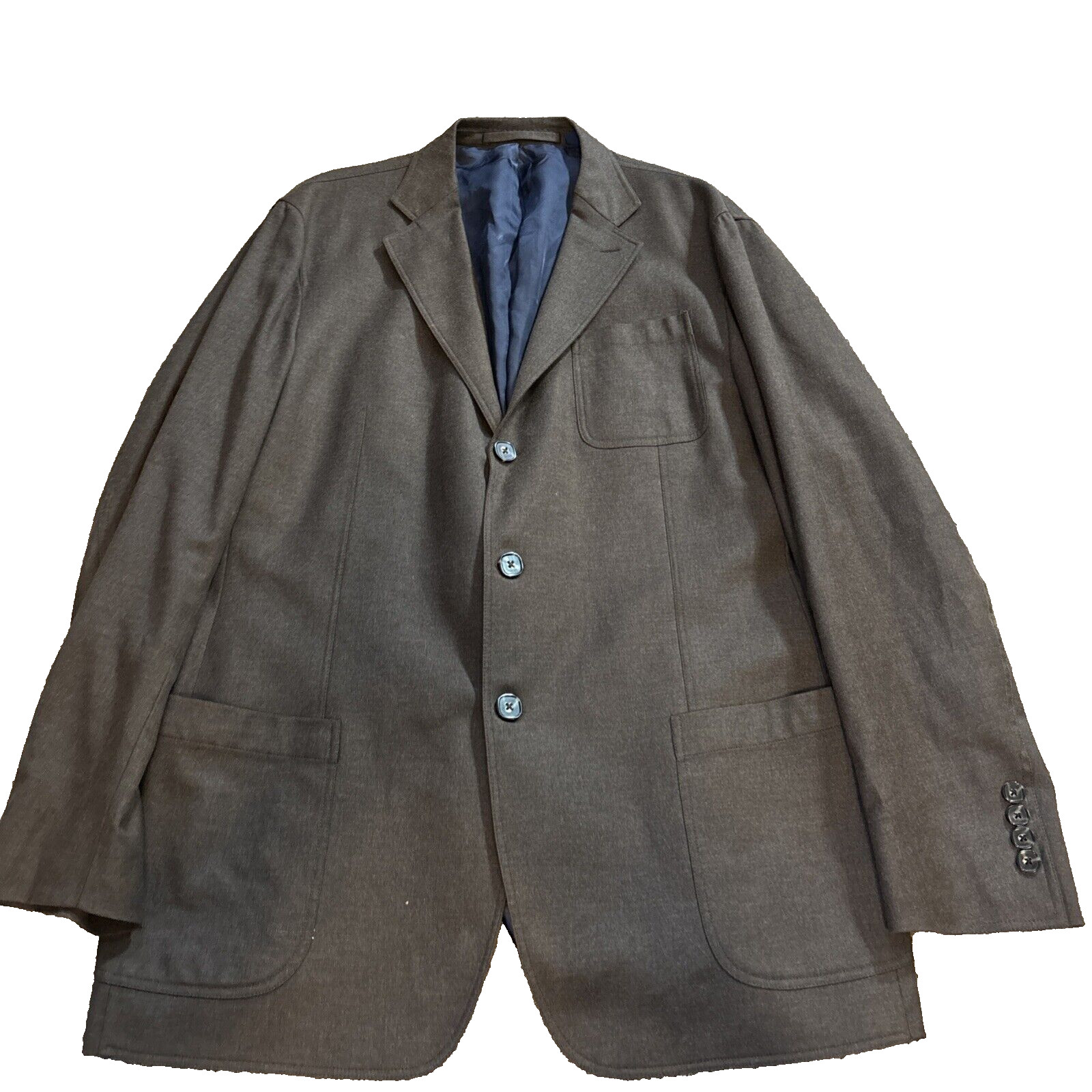 Faconnable Wool Blend Three-Button Blazer – Tall See Photos – See Measurements