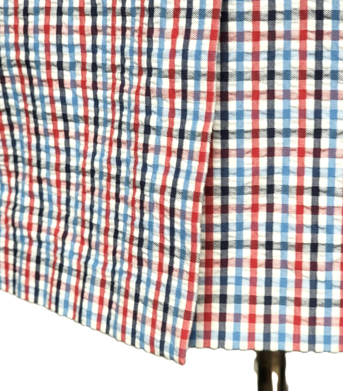 VTG Brooks Brothers Fritzgerald Blazer Sport Coat Seersucker Check Cotton 41 L