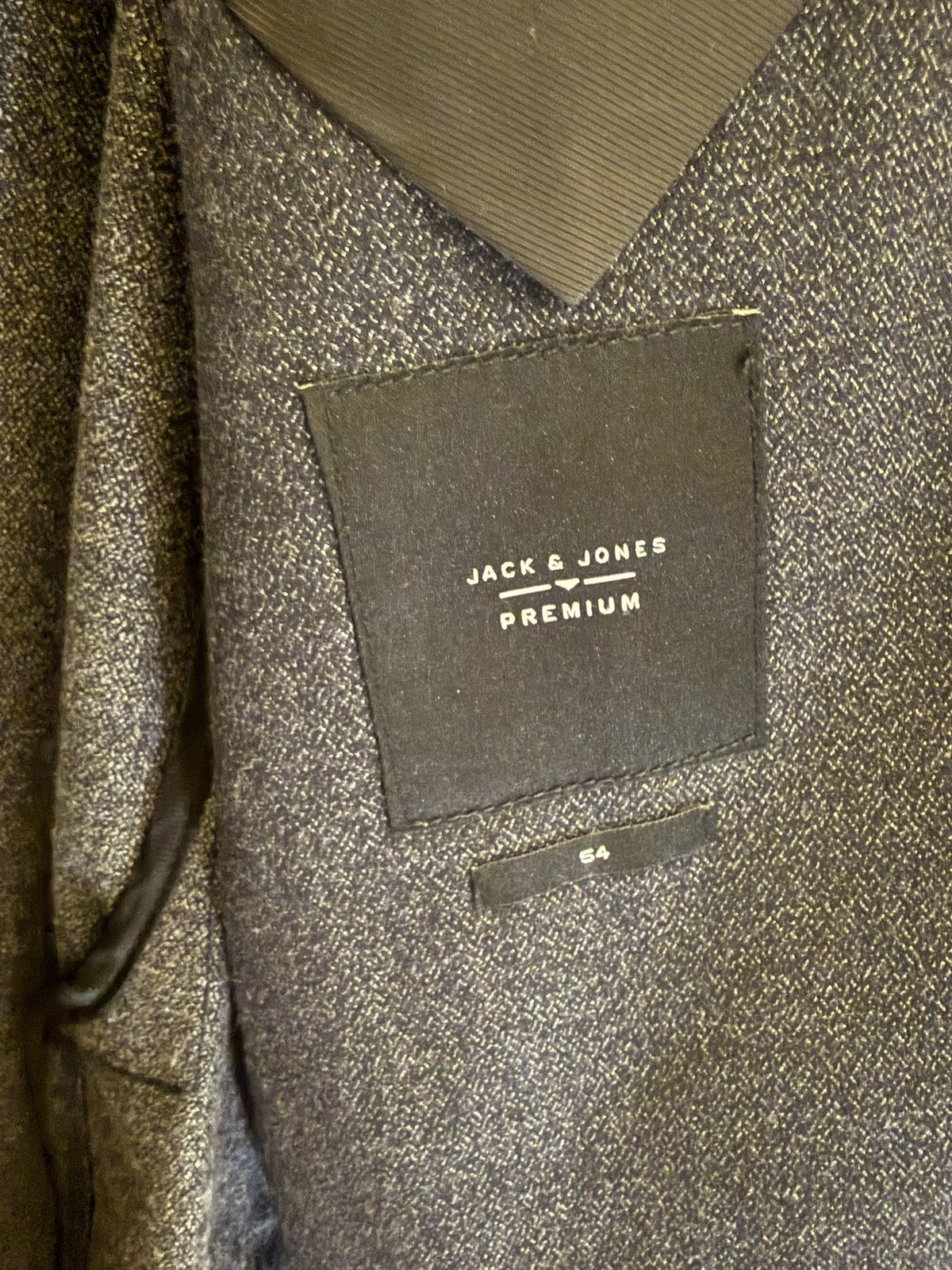 Mens Slim Fit Sport Coat 44R US Size JACK & JONES Dark Grey Blazer Jacket