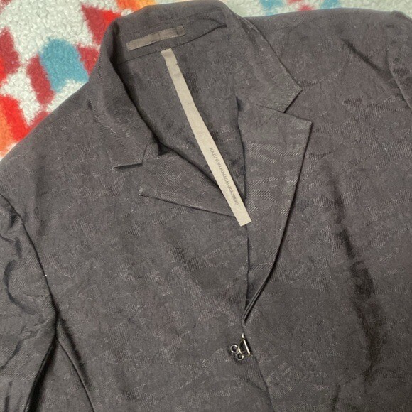 NWT kazuyuki kumagai attachment stretch jacquard blazer jacket size 4