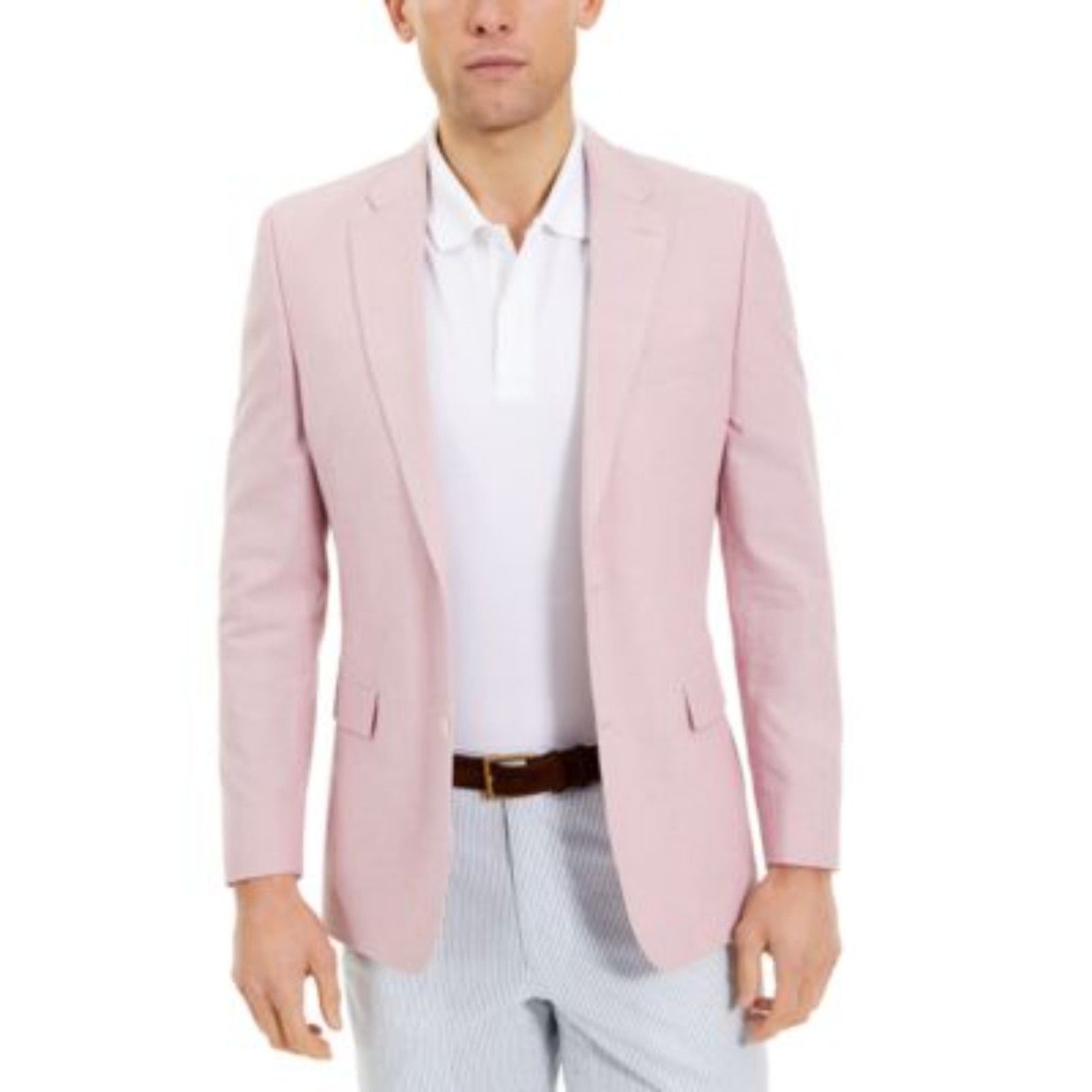 Tommy Hilfiger TH Flex Lannister Light Pink Blazer – 44S (NWT)
