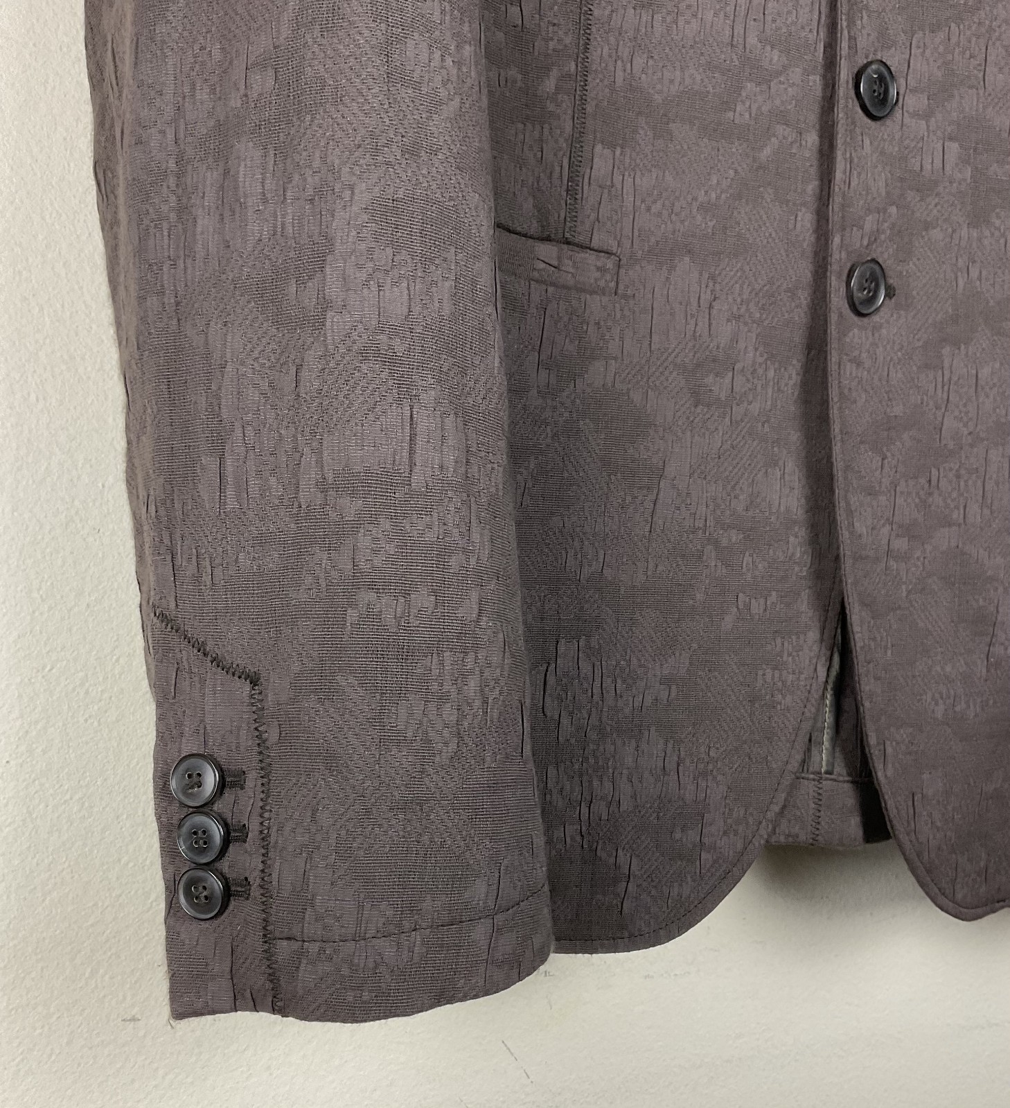 $1398 John Varvatos Collection Multi-Button Jacquard Blazer Jacket EU48 US38