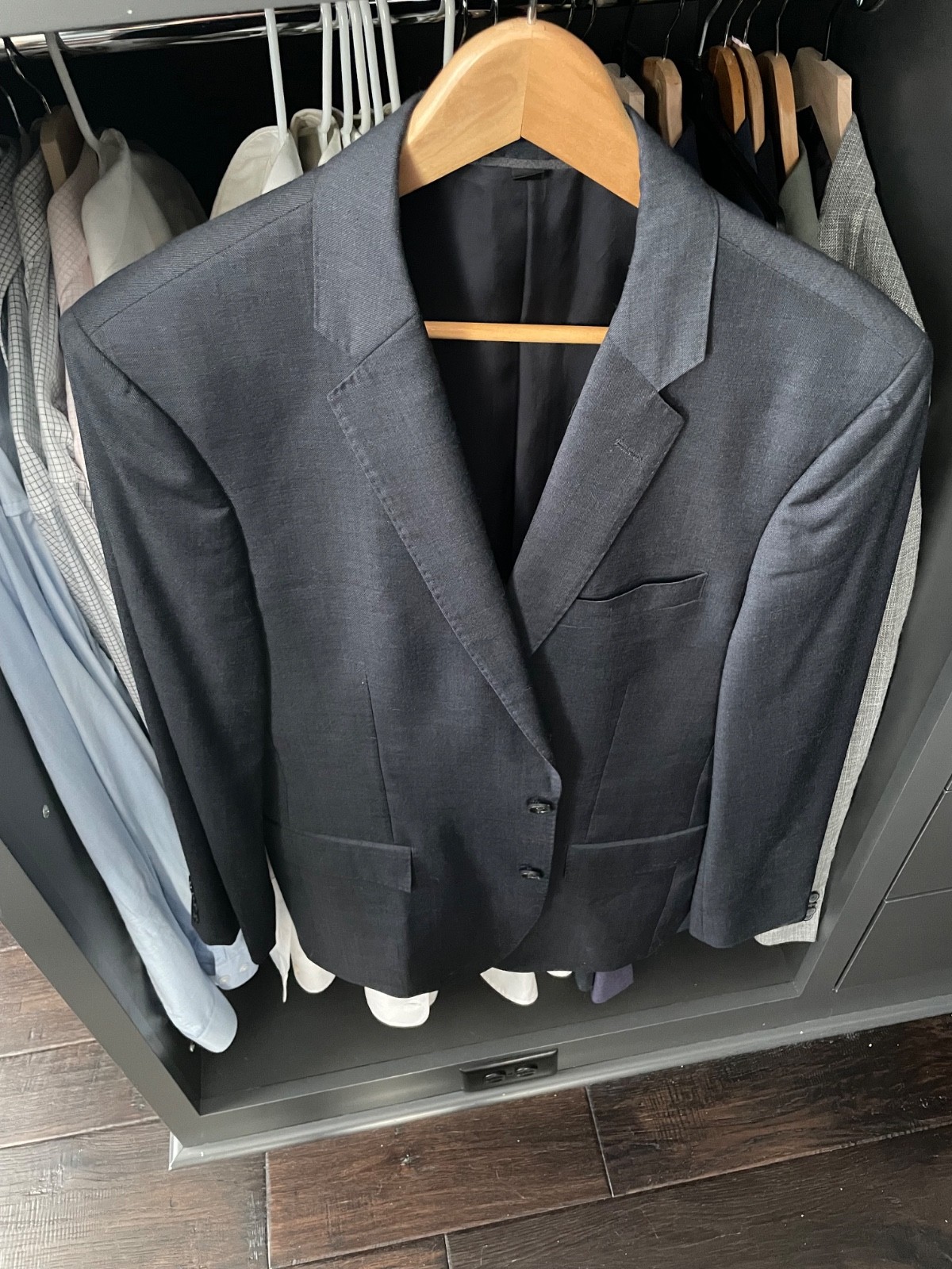 J.Crew Navy Worsted Wool Ludlow Blazer 40R