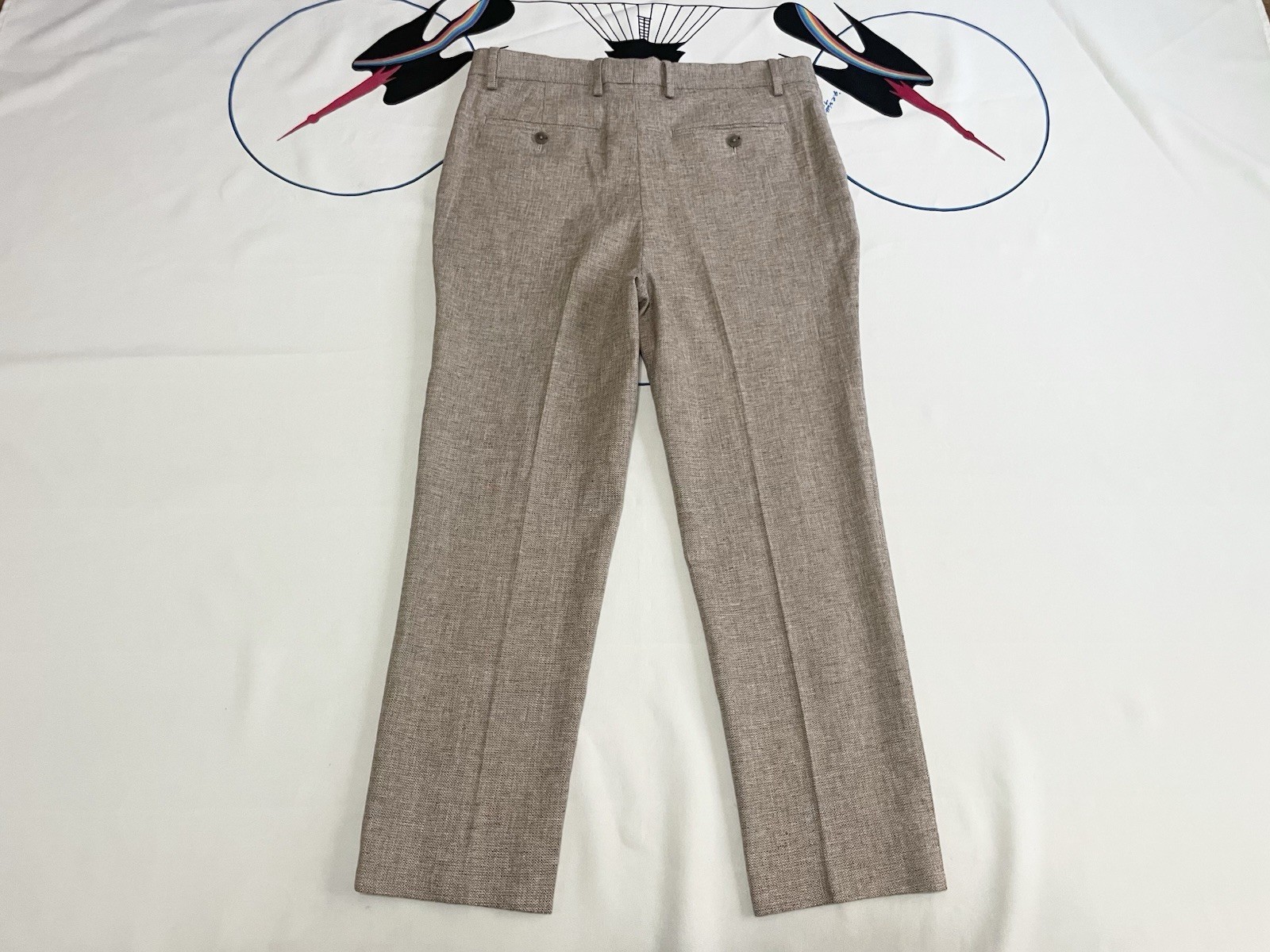 2 pc Suit Banana Republic Jacket Blazer 40S Pants 32×26 Linen Blend Unlined