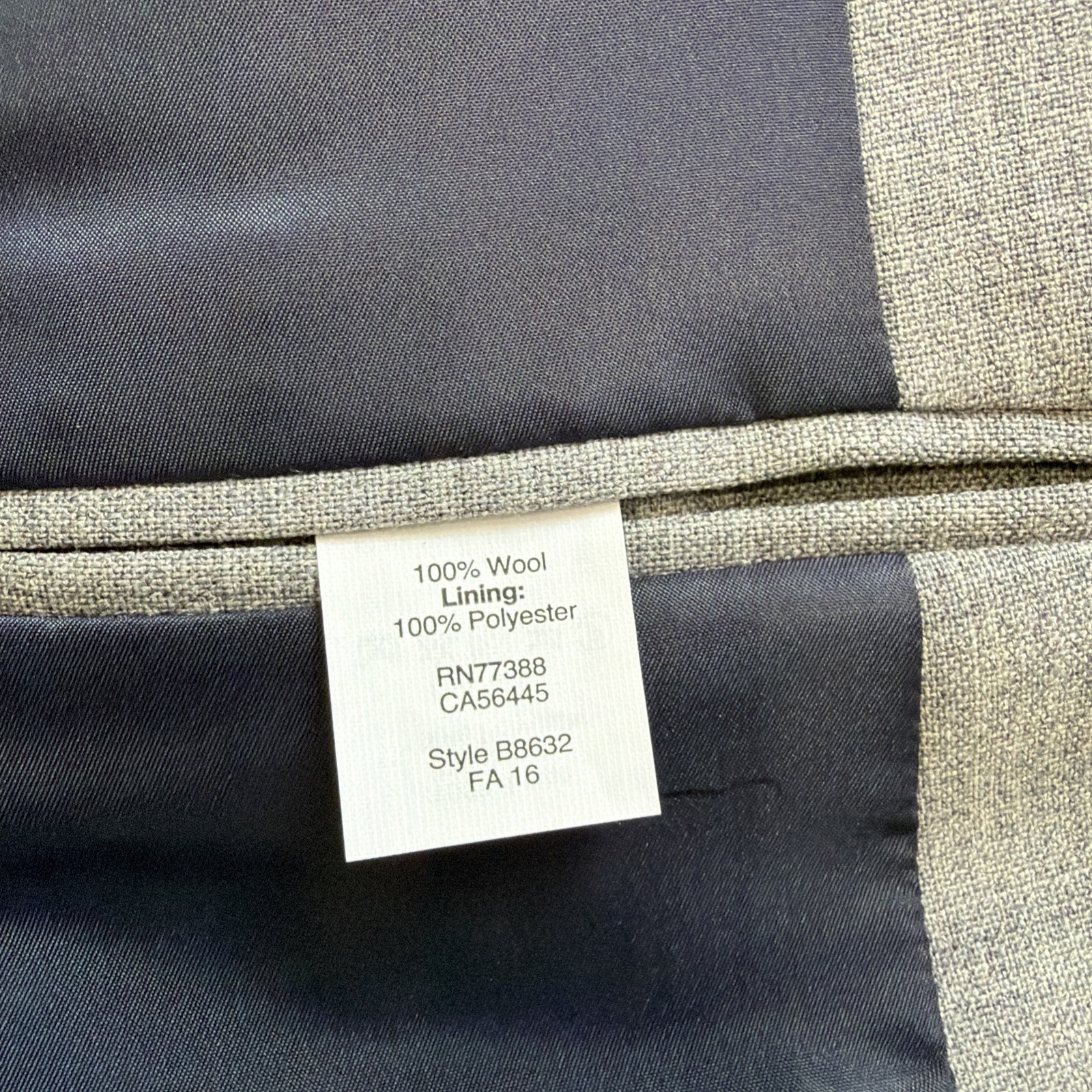 Voyager by J. Crew 44L Thompson Blazer Sport Coat Jacket Gray Wool