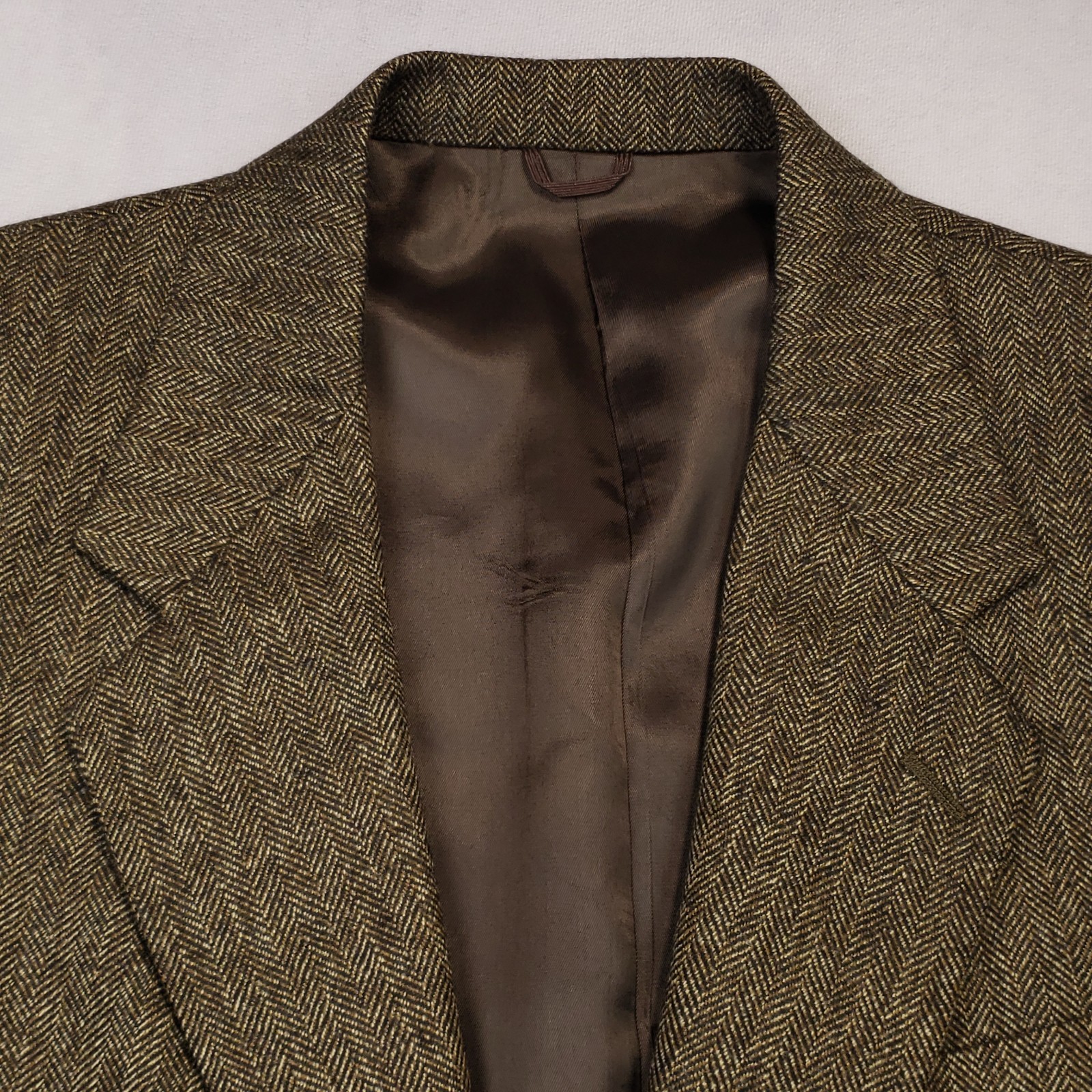 J Crew Oarsman Vtg Tweed Blazer Mens 41R Wool Two Button Single Vented Made USA