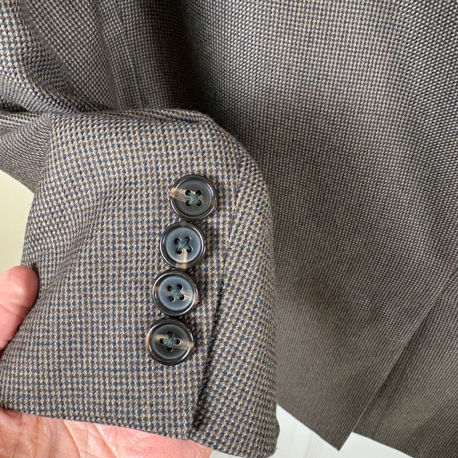 Lauren Ralph Lauren Blazer Men’s 52R Brown Micro Houndstooth Sport Coat 2-Button