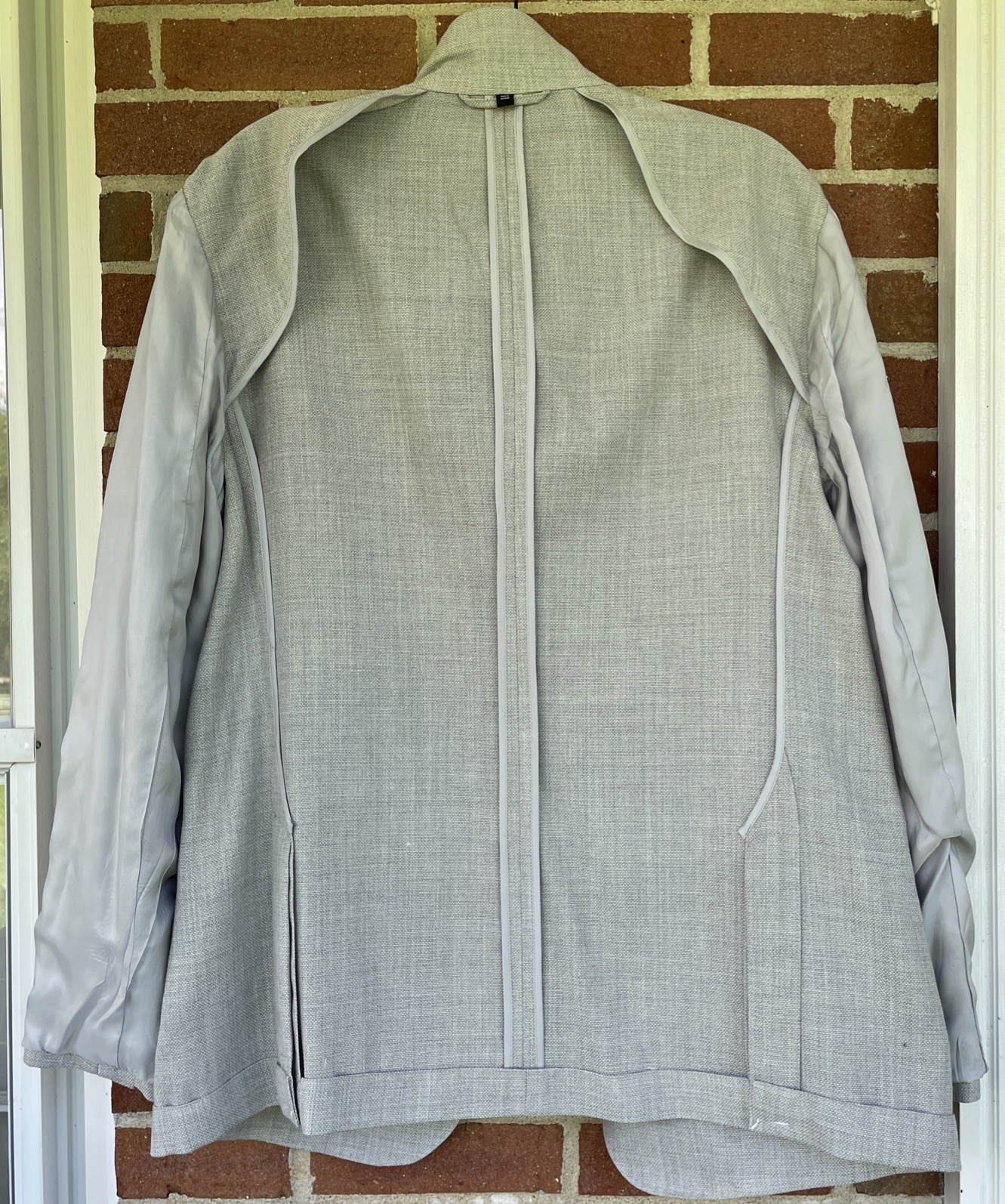 Bonobos Jetsetter Unconstructed Italian Wool Blazer Men 44R Light Gray Standard