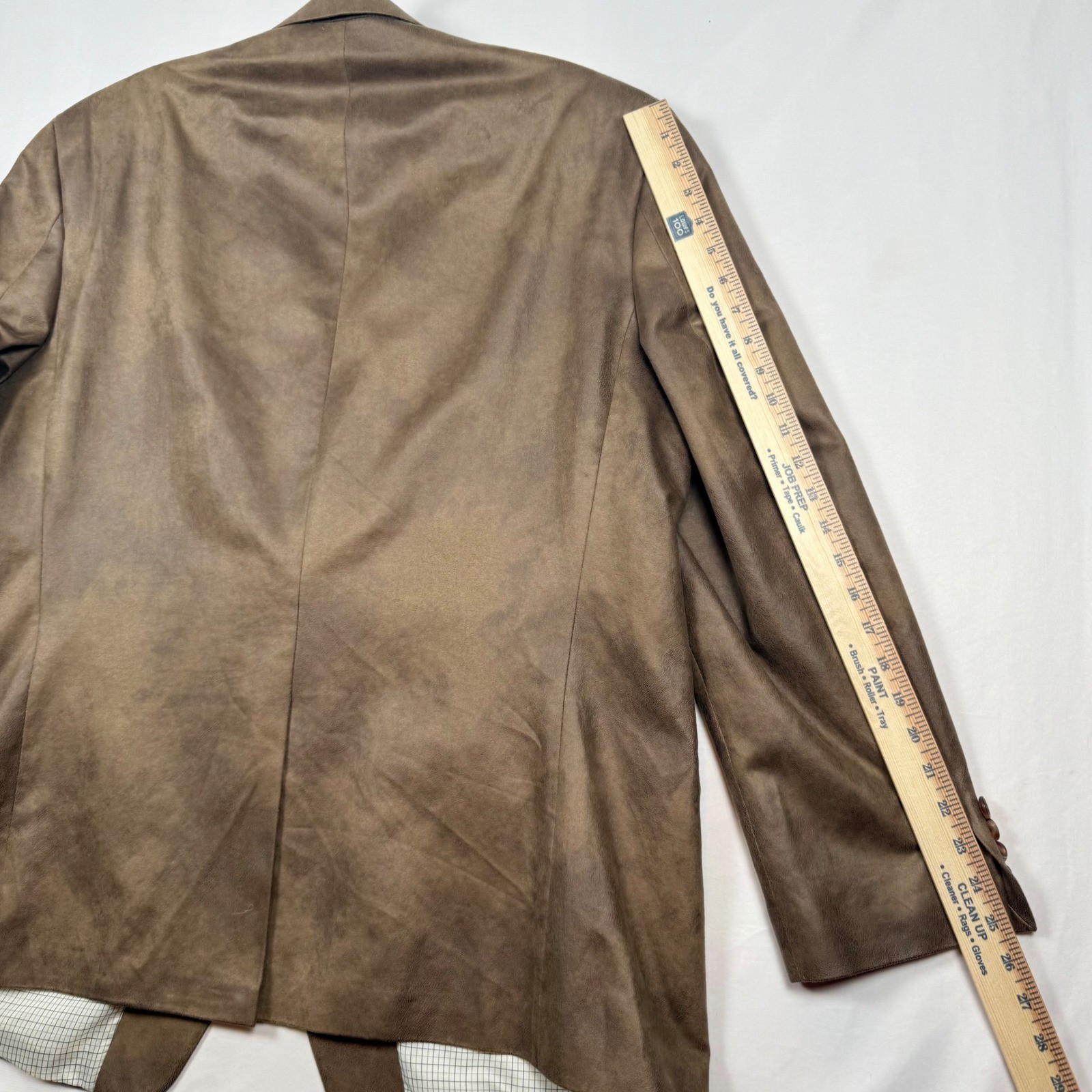 Lauren Ralph Lauren Mens Blazer Brown 48R Cotton Polyester Utility Press
