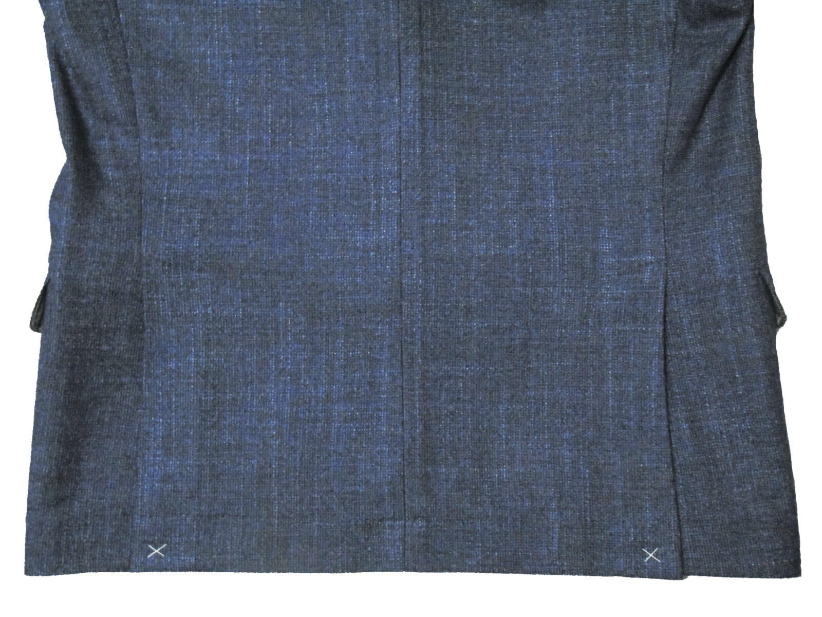 42 Brunello Cucinelli Blue Wool Blend Tweed Sport Coat Blazer Jacket Slim EU 52