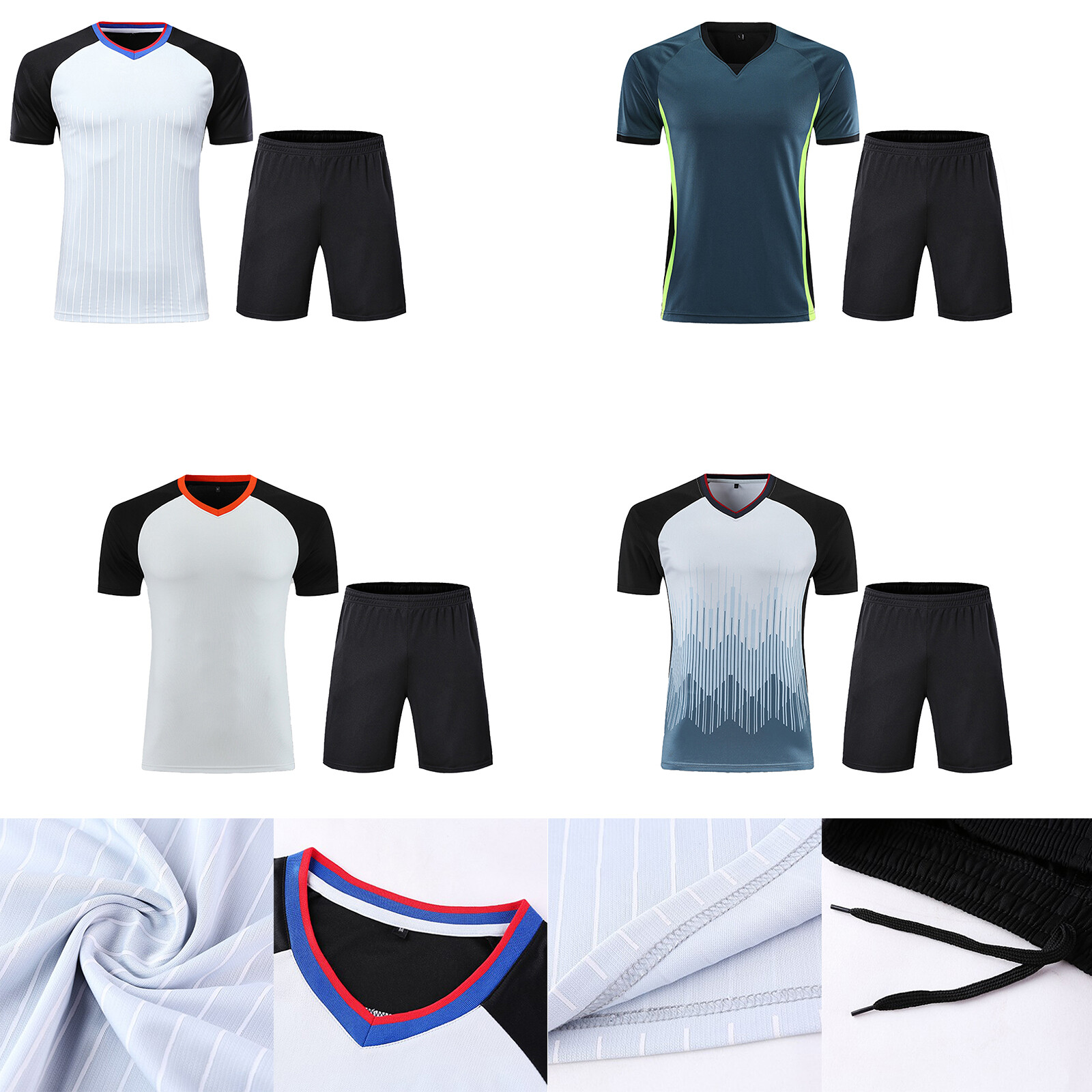 Mens Womens Outfit Fit Uniform Sports T-shirt Basketball Sets Training Shorts