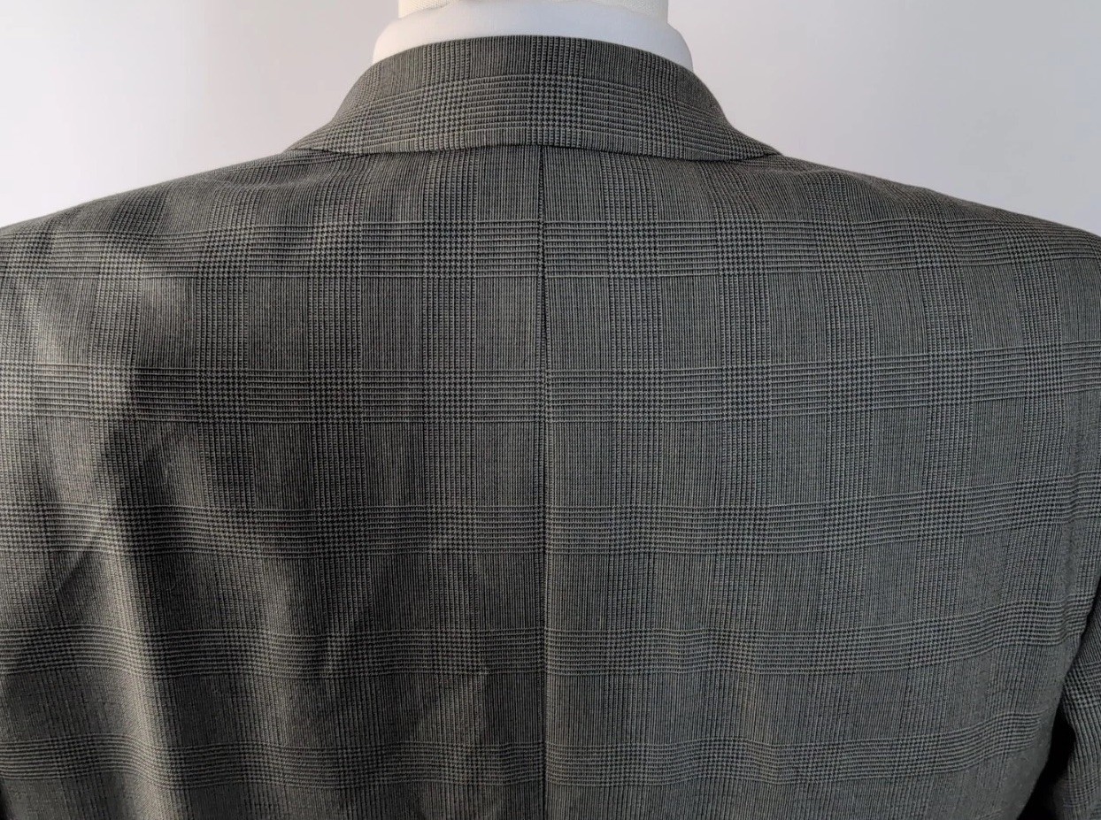 Mens 40R Green Wool Double Breasted Blazer Vintage 6×2 Suit Jacket Plaid Canada