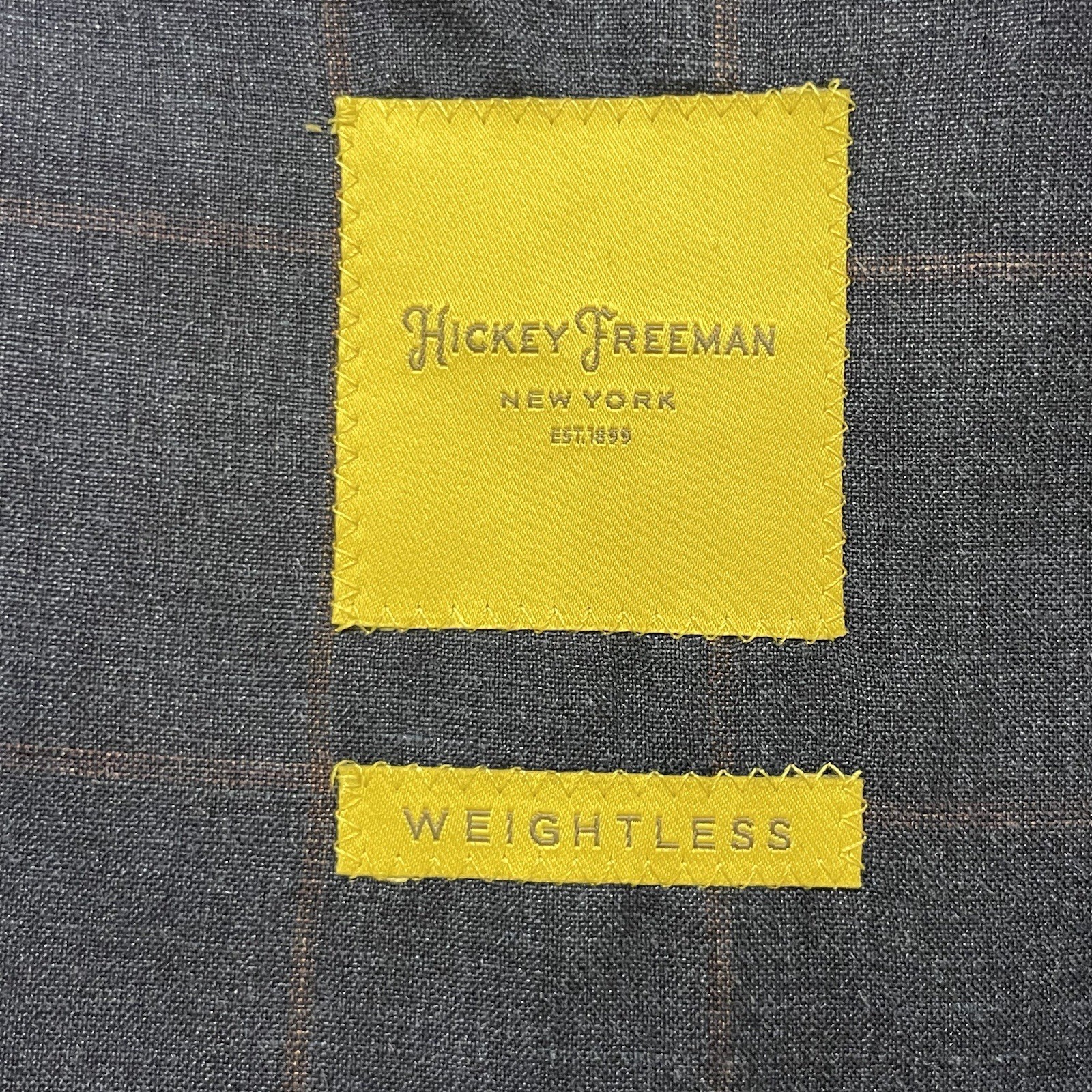 Hickey Freeman Sport Coat Men 42 S Navy Woven Weightless Wool Silk Linen Bespoke