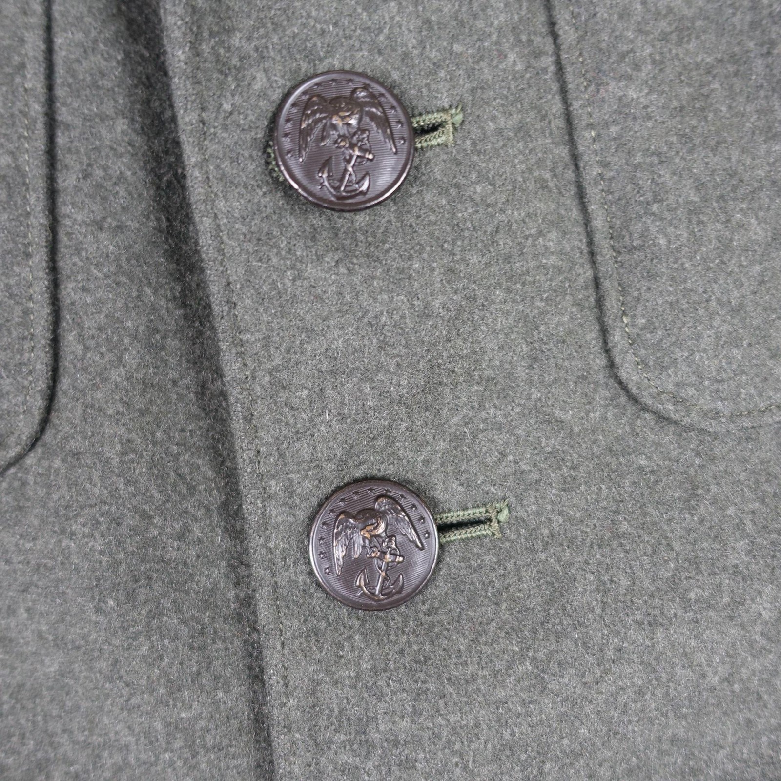 VINTAGE USMC Dress Coat Mens 40 Green Wool Service Uniform Jacket Corporal USA