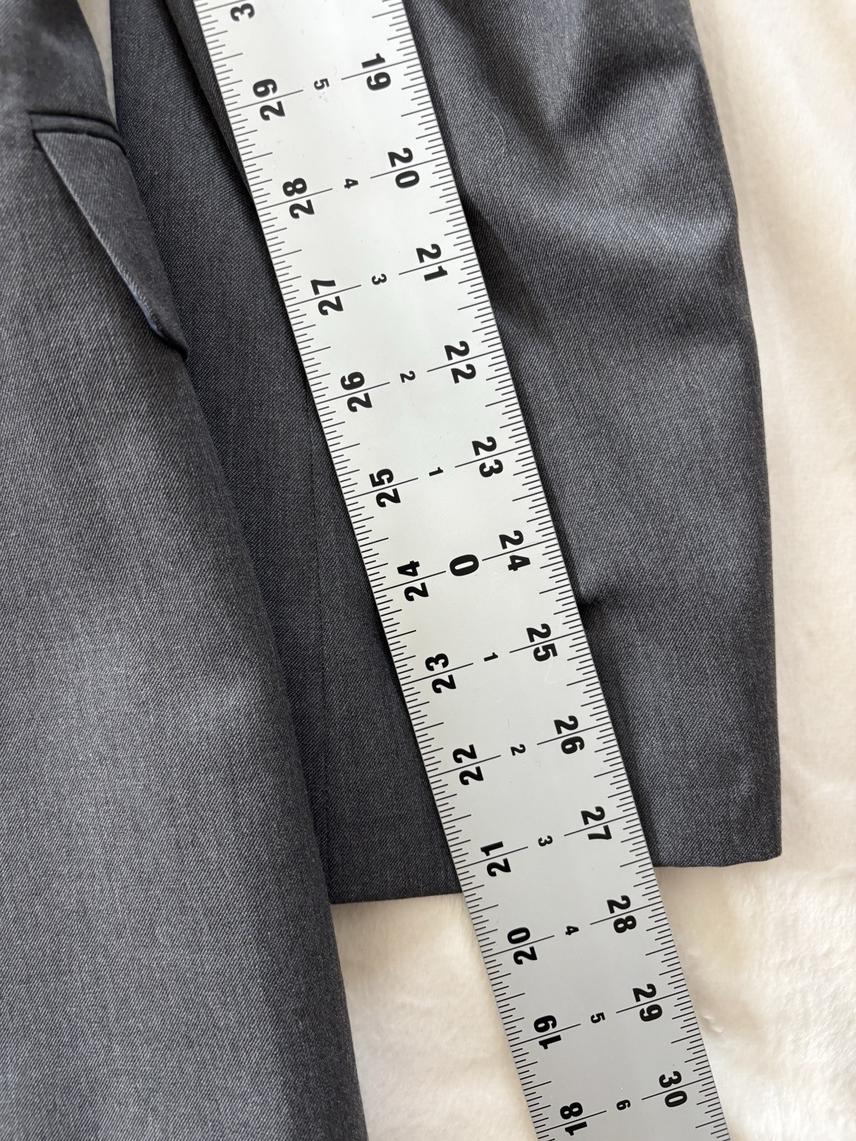 mens charcoal Stafford wool blend blazer jacket sport suit coat classic fit 48 L