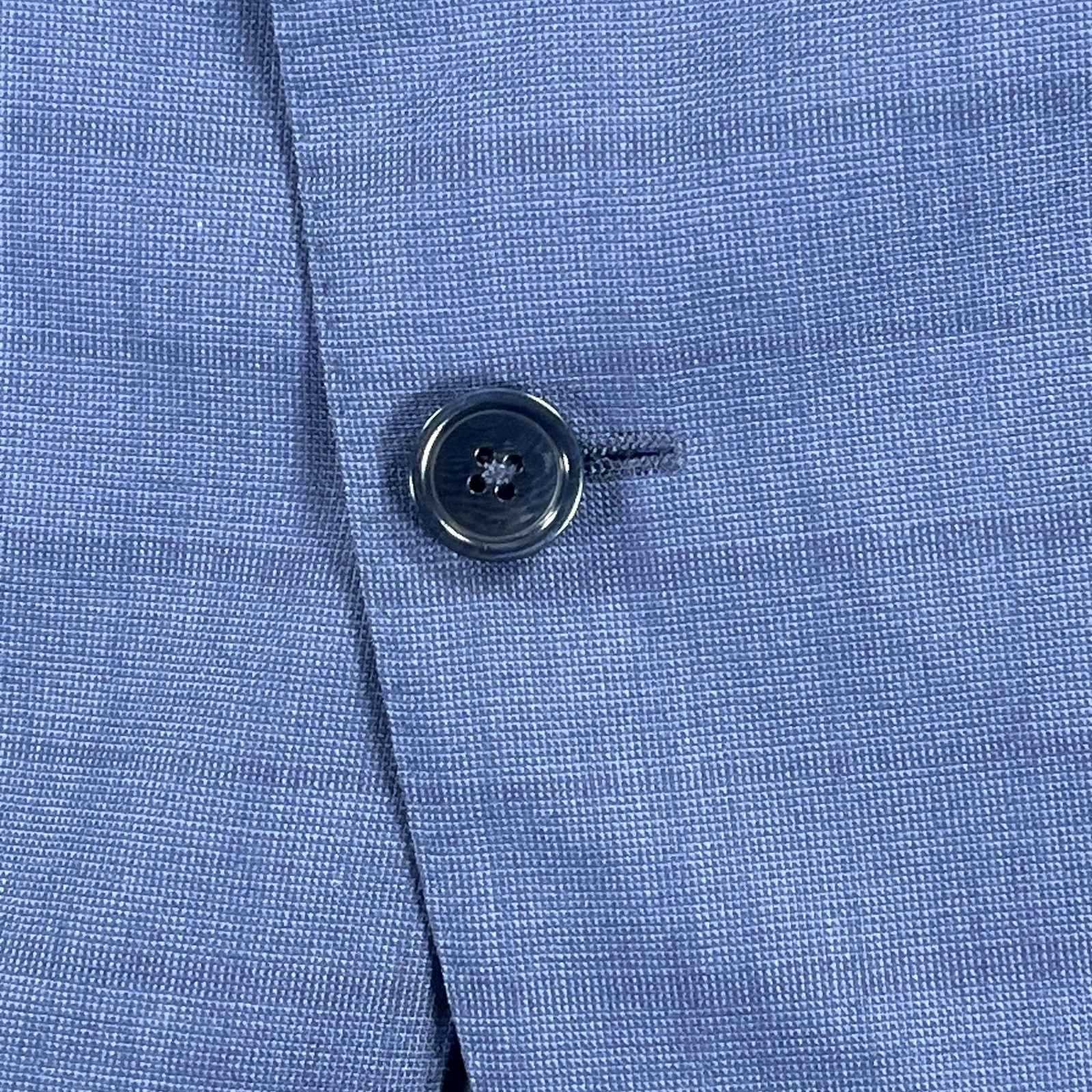 Ermenegildo Zegna Blazer Mens IT 56R Blue Check Wool Silk Suit Jacket Italy
