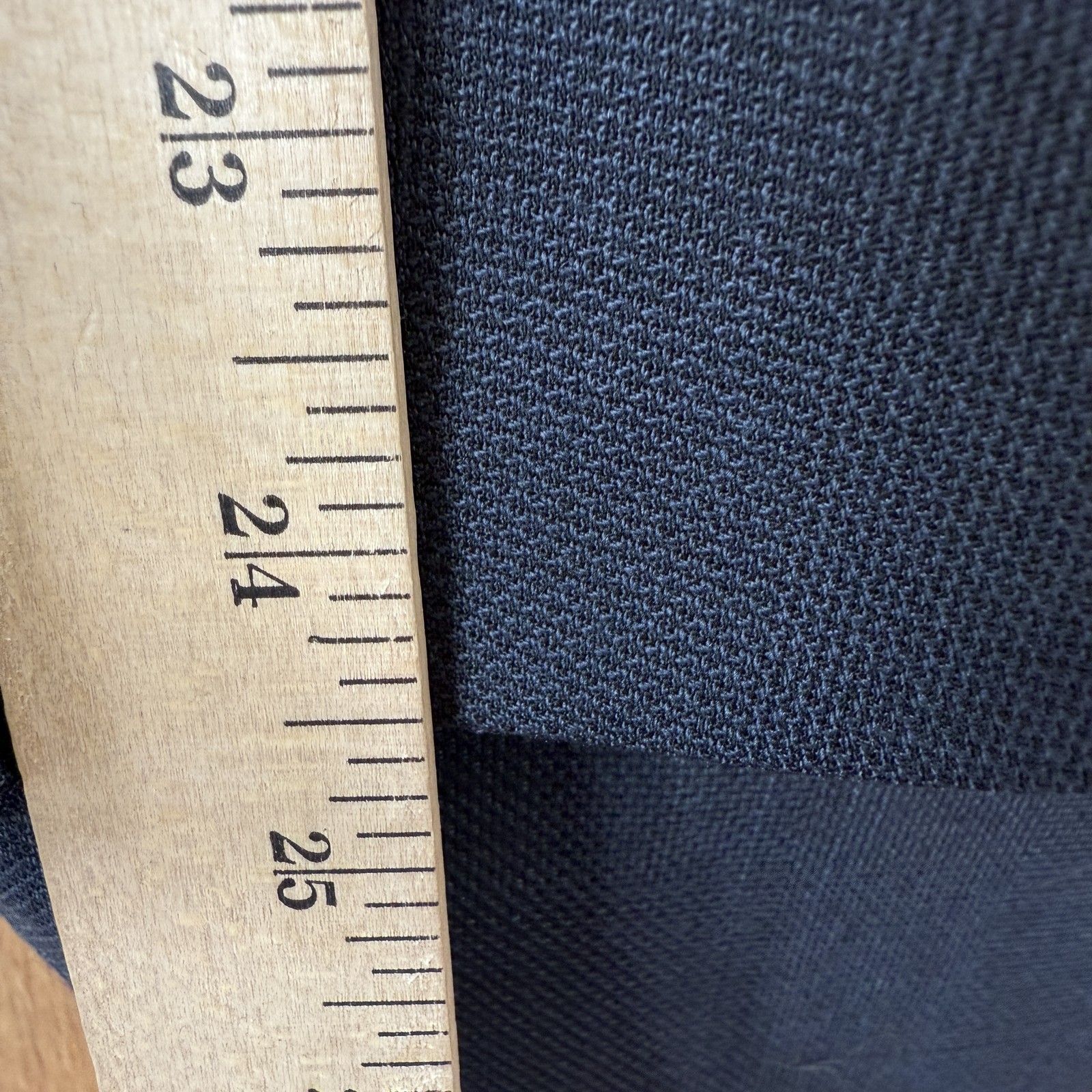 Jones New York Suit Mens 46R Navy Blue 3 Button Golden Twist Wool Pants 36×26