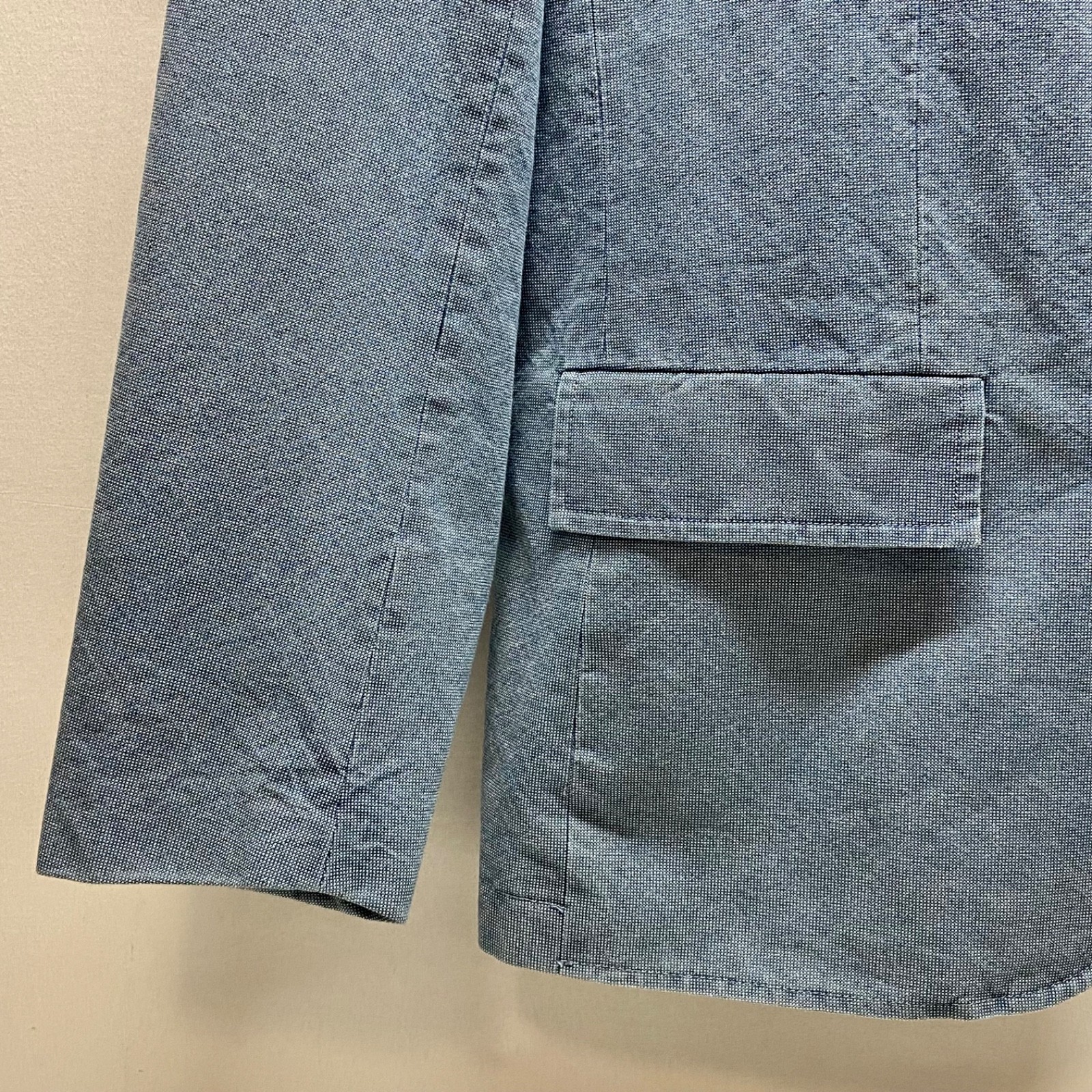 Jach’s NY Sport Coat Men’s Med Blue Denim 2 Button Faux Pockets Blazer MSRP $295