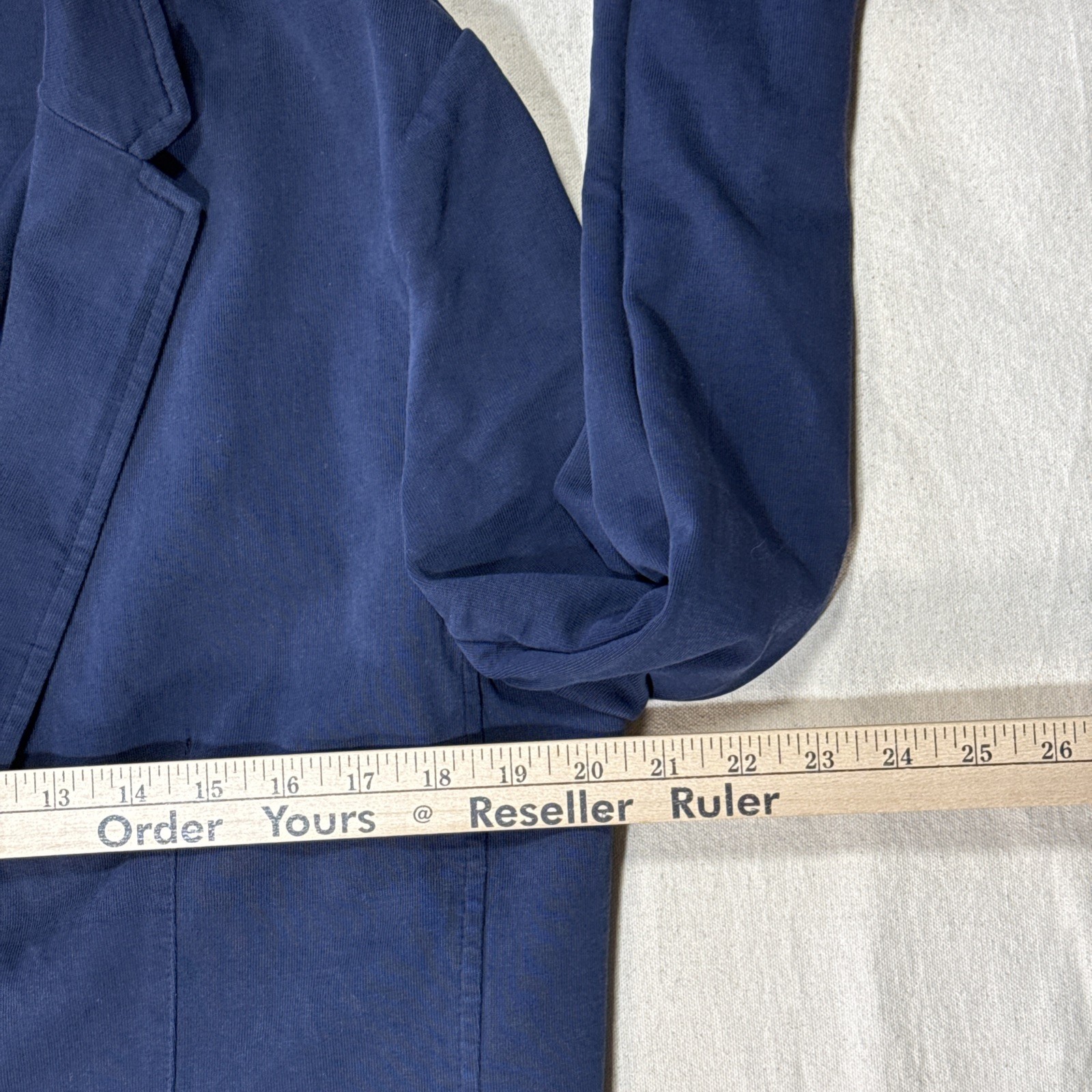 Marine Layer Knit Blazer Navy Modal Blend Stretch Unstructured Jacket Men’s 42