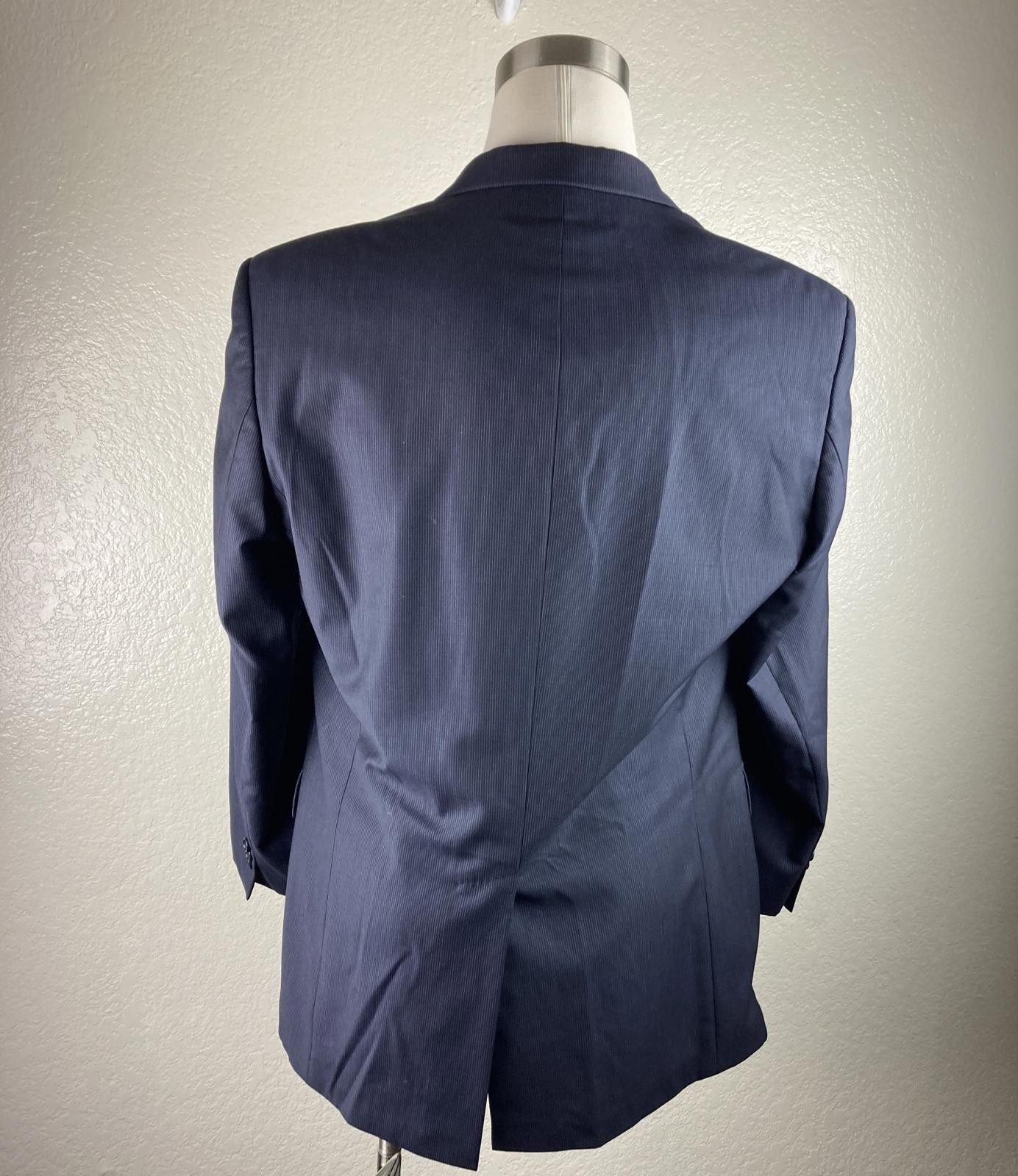 Hugo Boss Wool JacketMen’s Super 100 Pinstripe Blazer Gray Size 40R