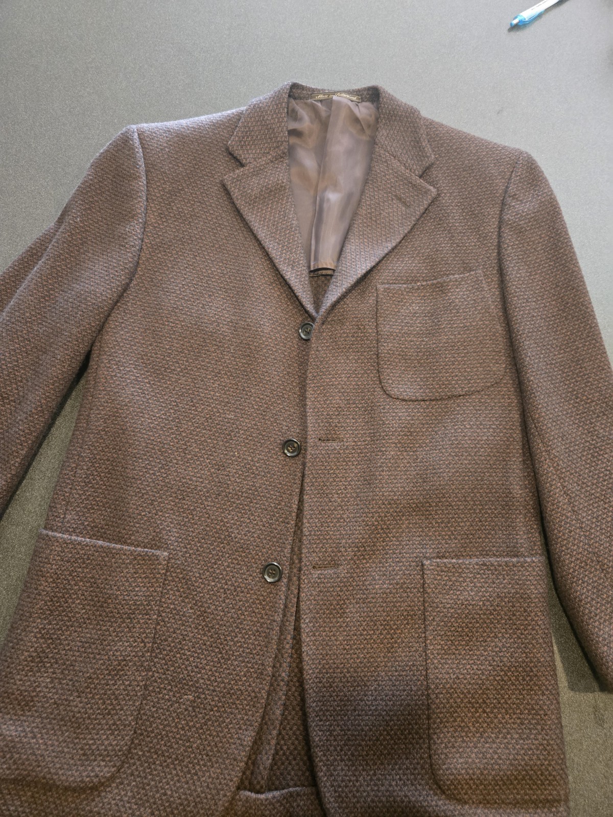 Ermenegildo Zegna Soft Cashmere Wool Blazer Brown 50 IT 40R Sport Coat