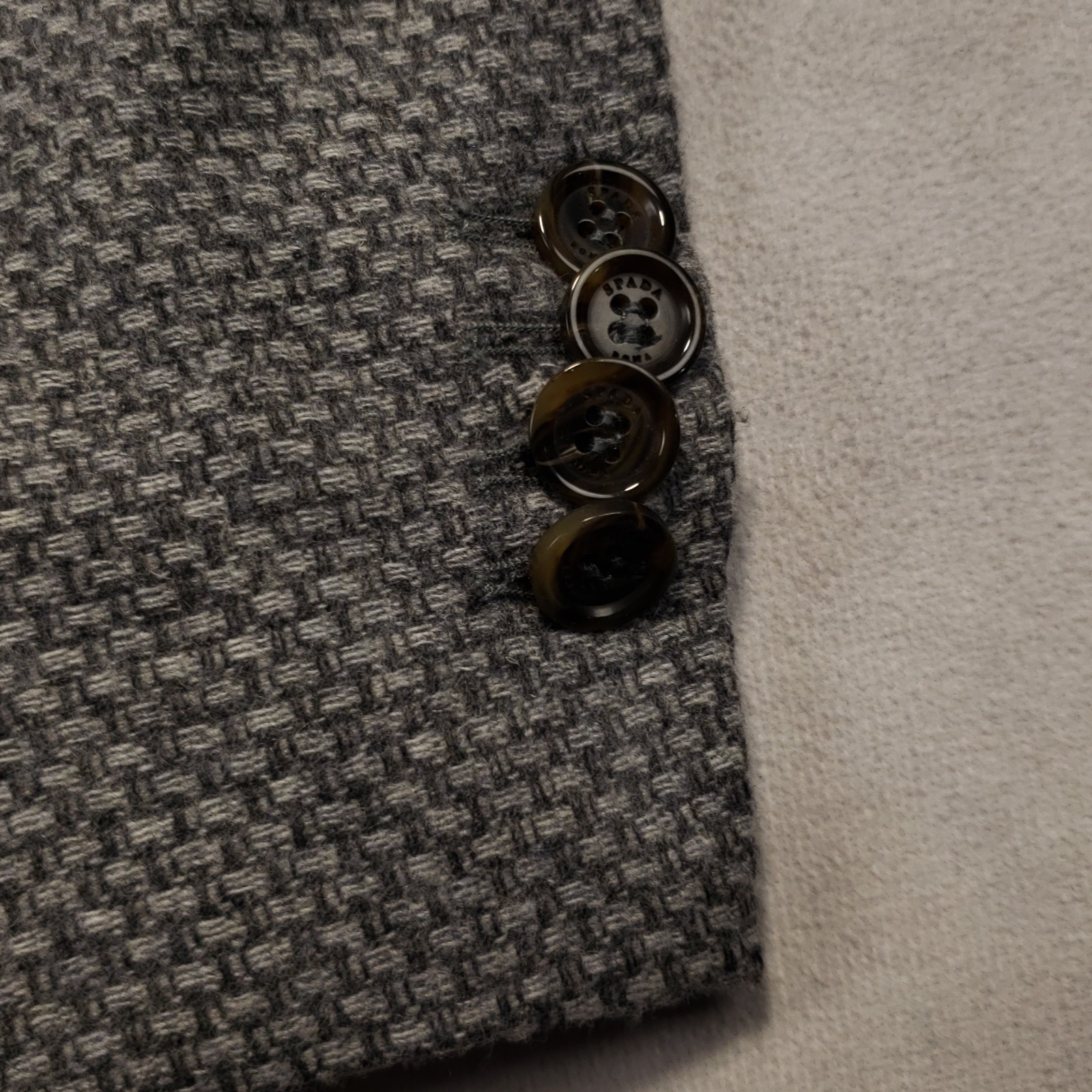 SPADA Roma Sport Coat Men 44 (EU 54) Wool Polyamide Knit Surgeon Cuff Italy Made