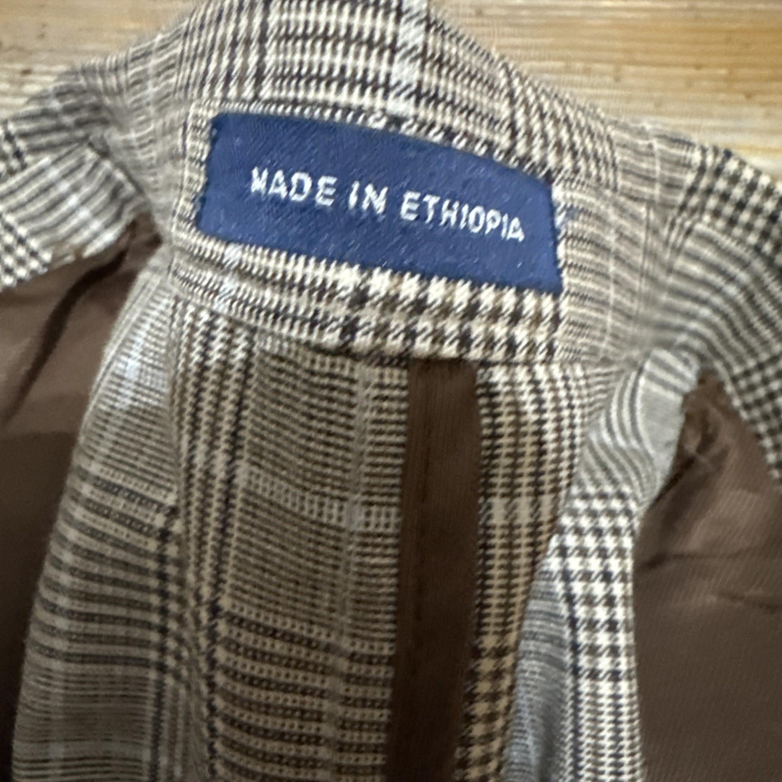 Stafford Blazer Mens 46 Reg Brown Plaid Classic Fit Sport Coat Jacket GlenPlaid