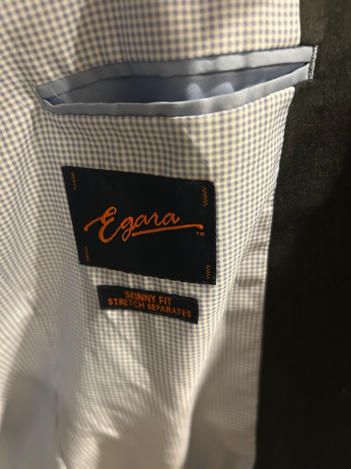 Egara Men’s Grey Suit Jacket Size 40R