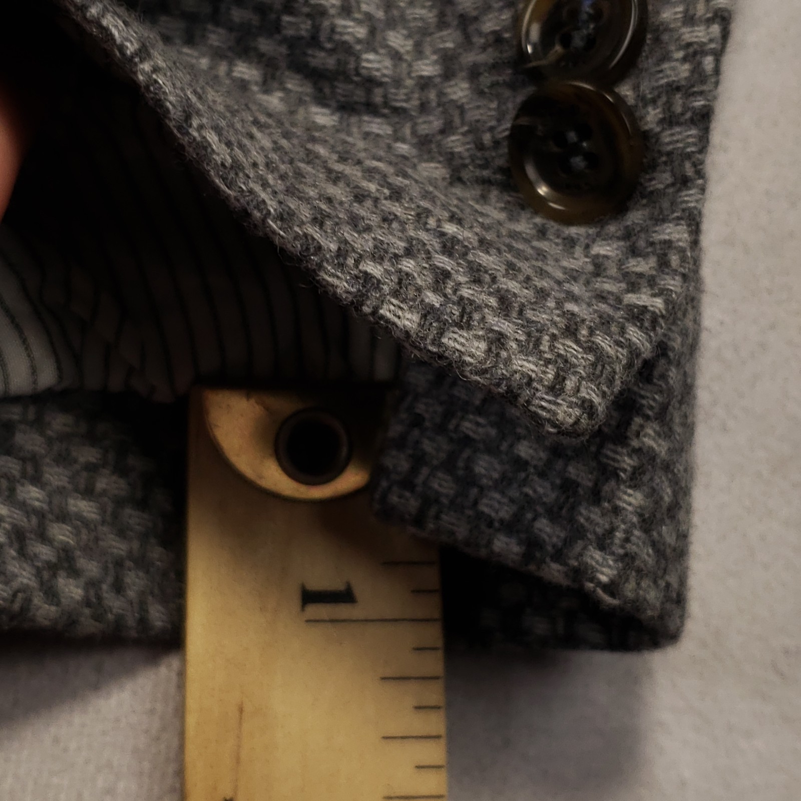 SPADA Roma Sport Coat Men 44 (EU 54) Wool Polyamide Knit Surgeon Cuff Italy Made
