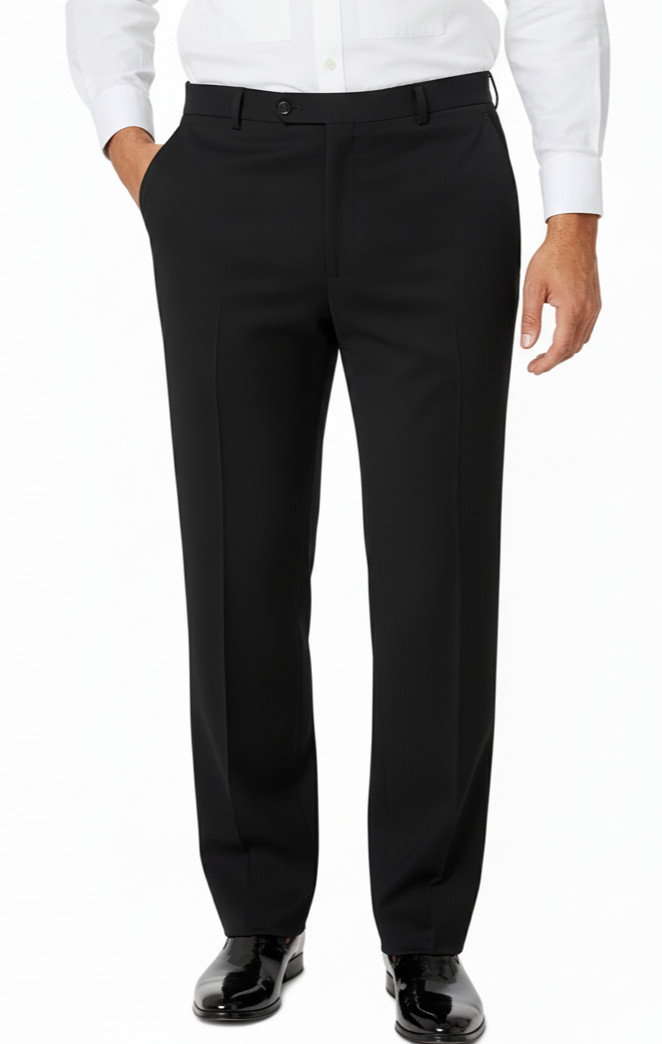 Tommy Hilfiger Tuxedo Pants Mens Size 52×32 Black Modern Fit Flex Stretch NWT