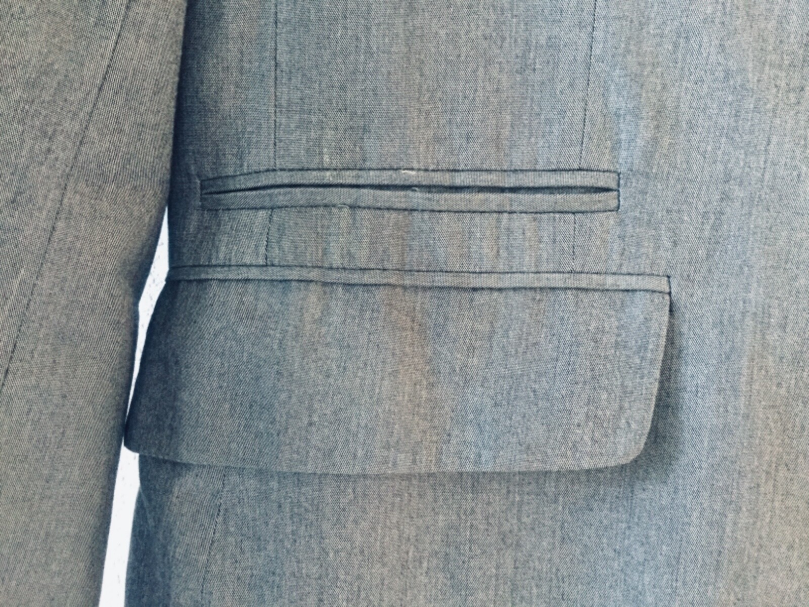 CALVIN KLEIN Men’s Gray 2 Button Blazer Sport Jacket Sz L Slimfit Made in Jordan