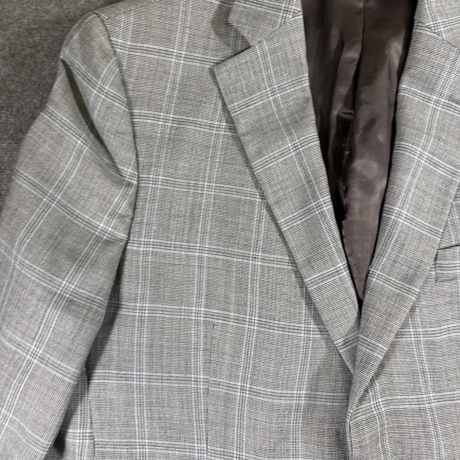 Brooks Brothers 346 Jacket Mens 42s Glen Plaid Blazer Sport Coat Madison Wool