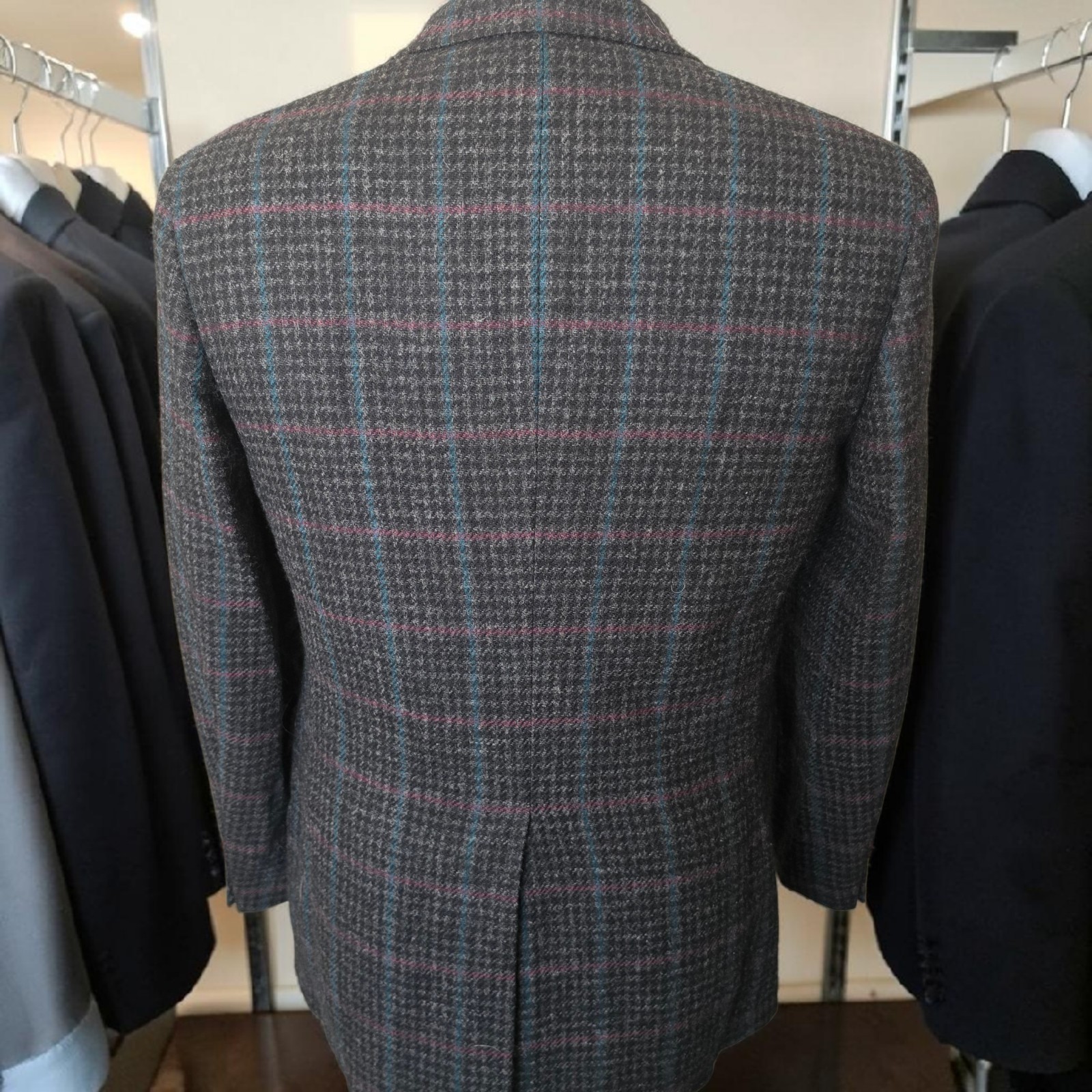 Vintage Chaps Ralph Lauren Scottish Tweed Blazer 38r Woven 1970s