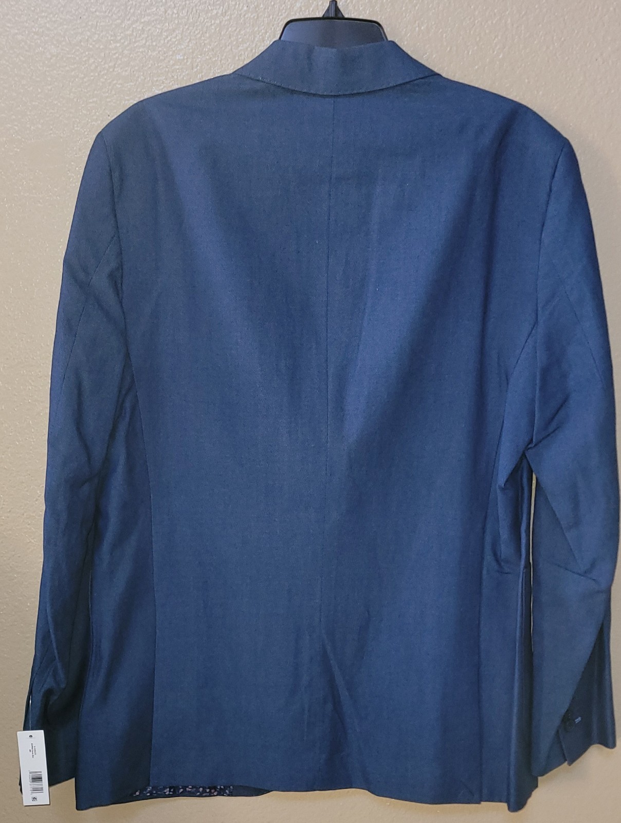 Tailorbyrd Men’s Indigo Dyed Birdseye Sportcoat, 40R, Denim Blue, (906J)