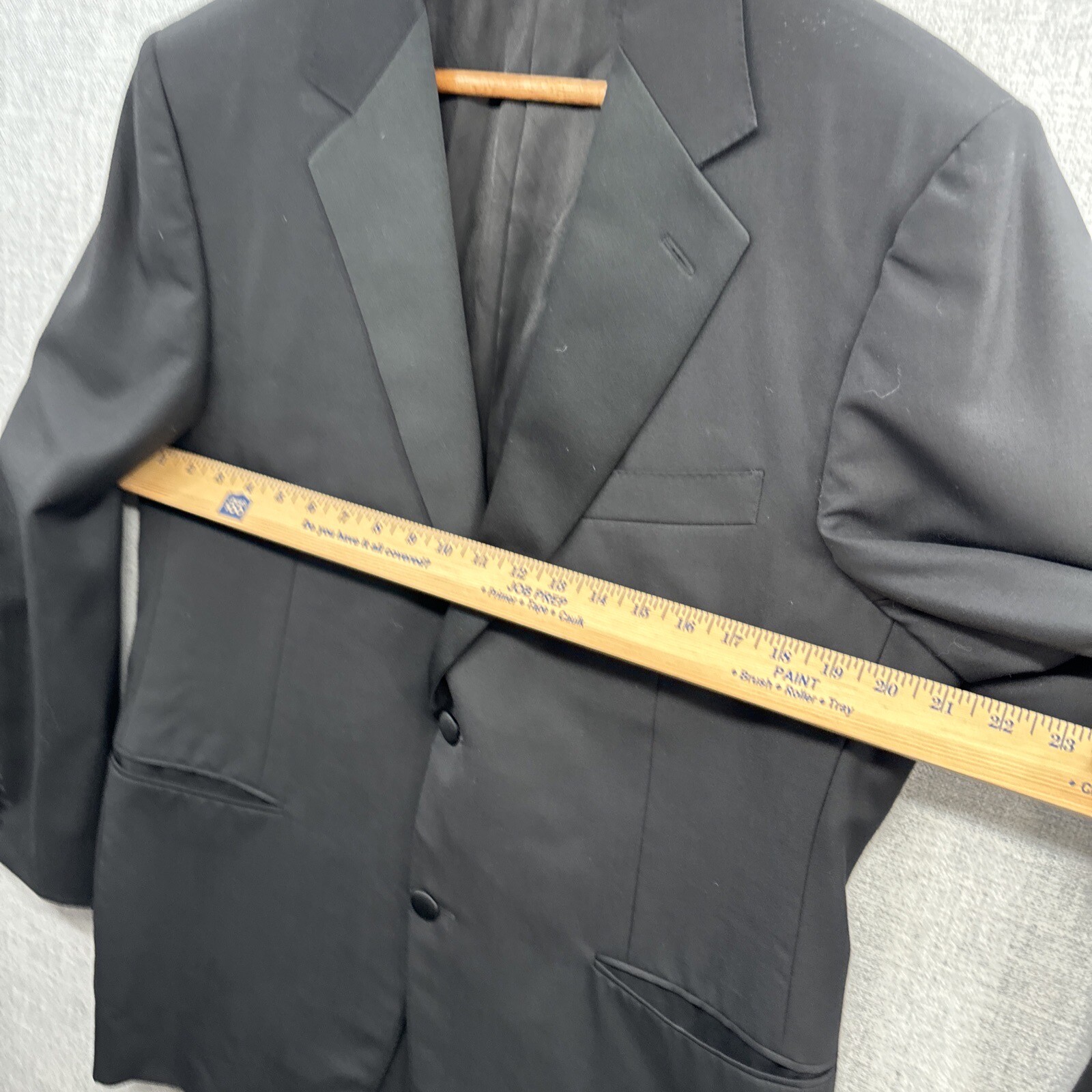 Canali Blazer Jacket Mens EUR 52 / US 42 Black Sports Coat Wool Italy