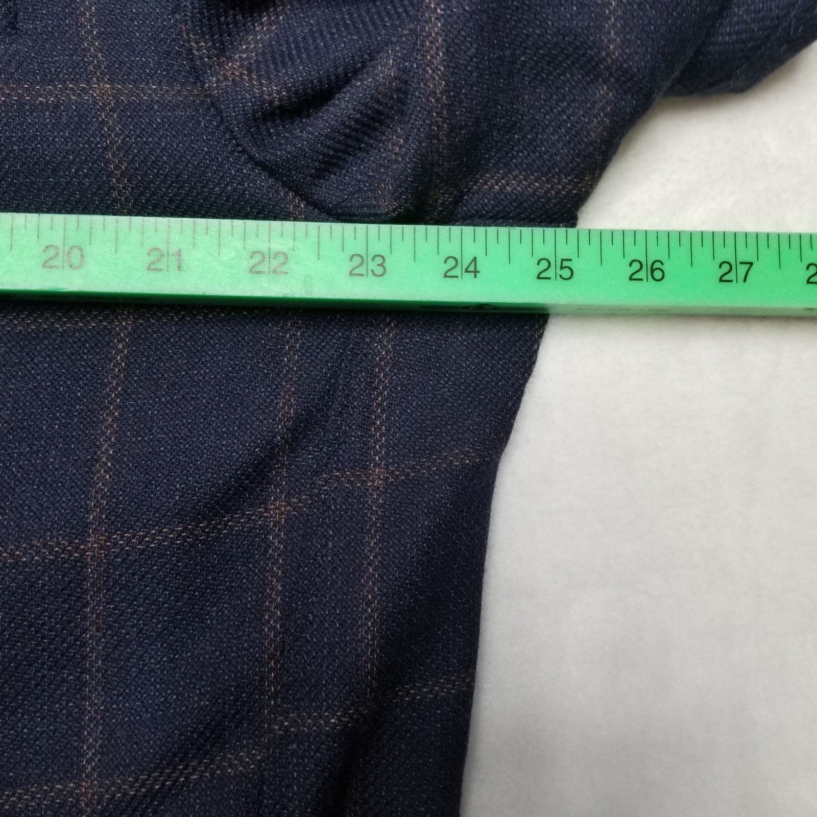 NEW $198 Stafford Men Unstructured Unlined Lite Blazer 48R Blue W.pane SportCoat