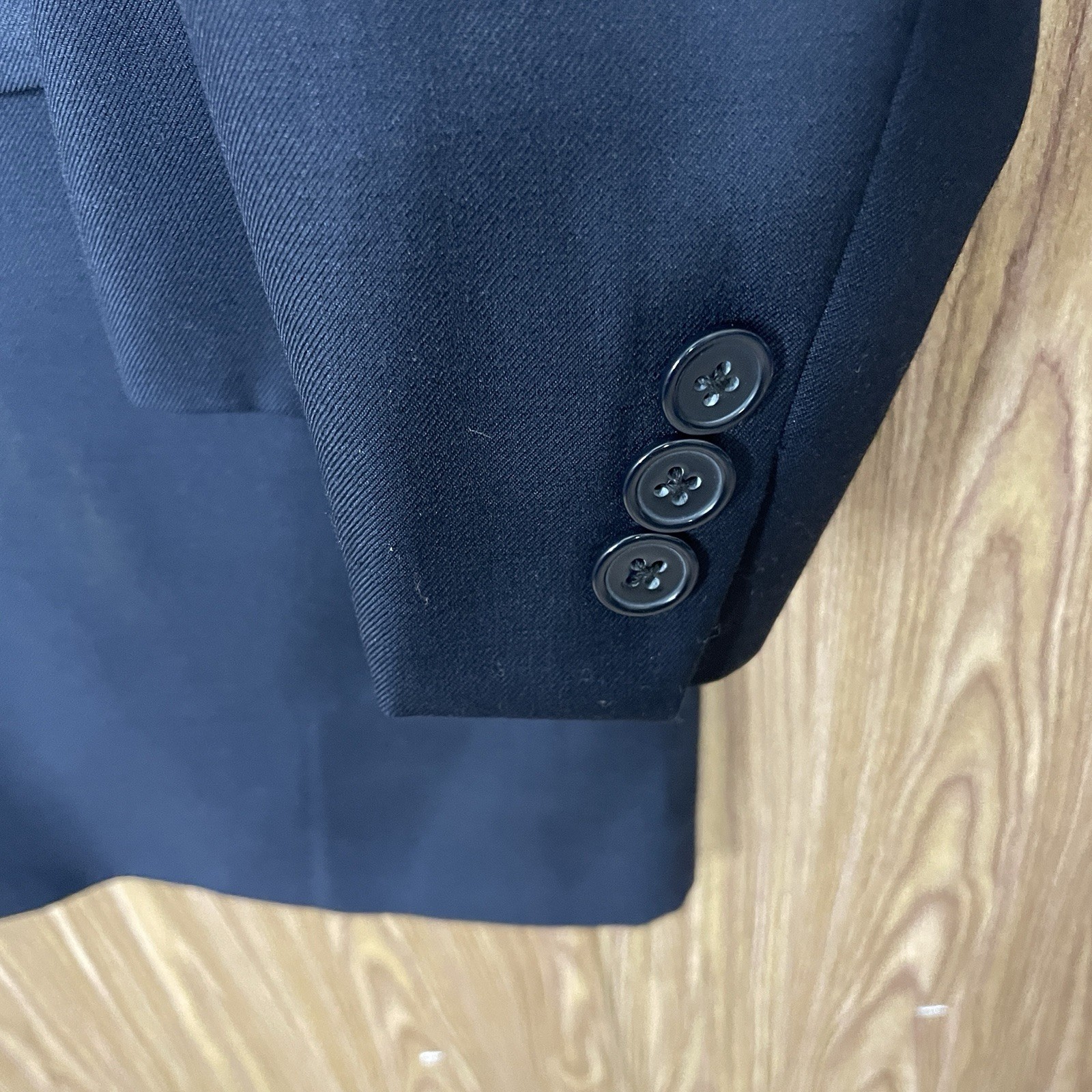 Earvin Magic Johnson Blazer Jacket Mens 44R Navy Blue Super 120s Merino Wool