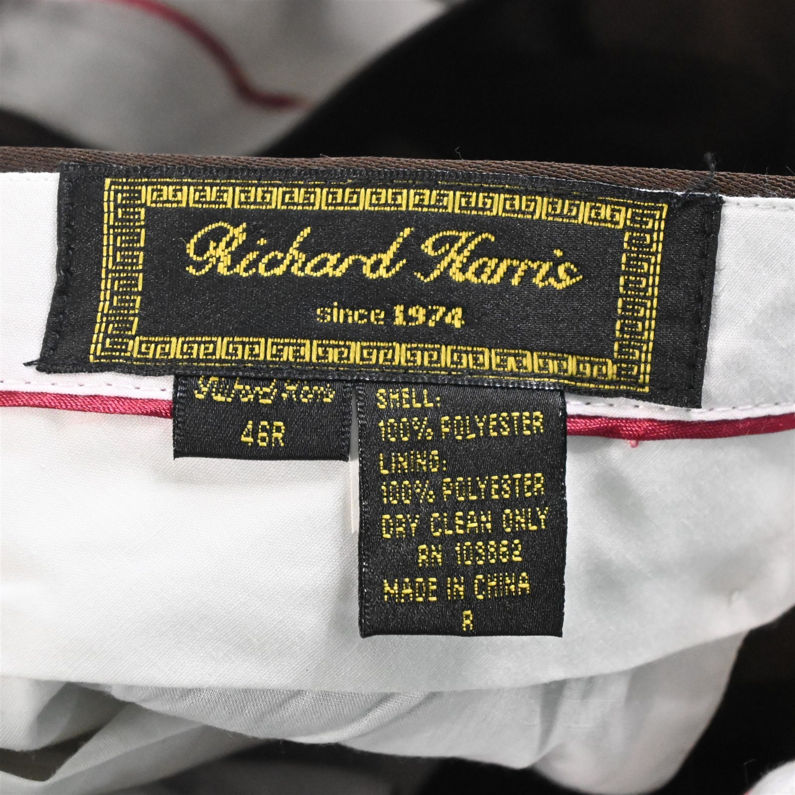 Richard Harris 52R 42×28 Brown Double Breasted Mens Jacket Pants Suit